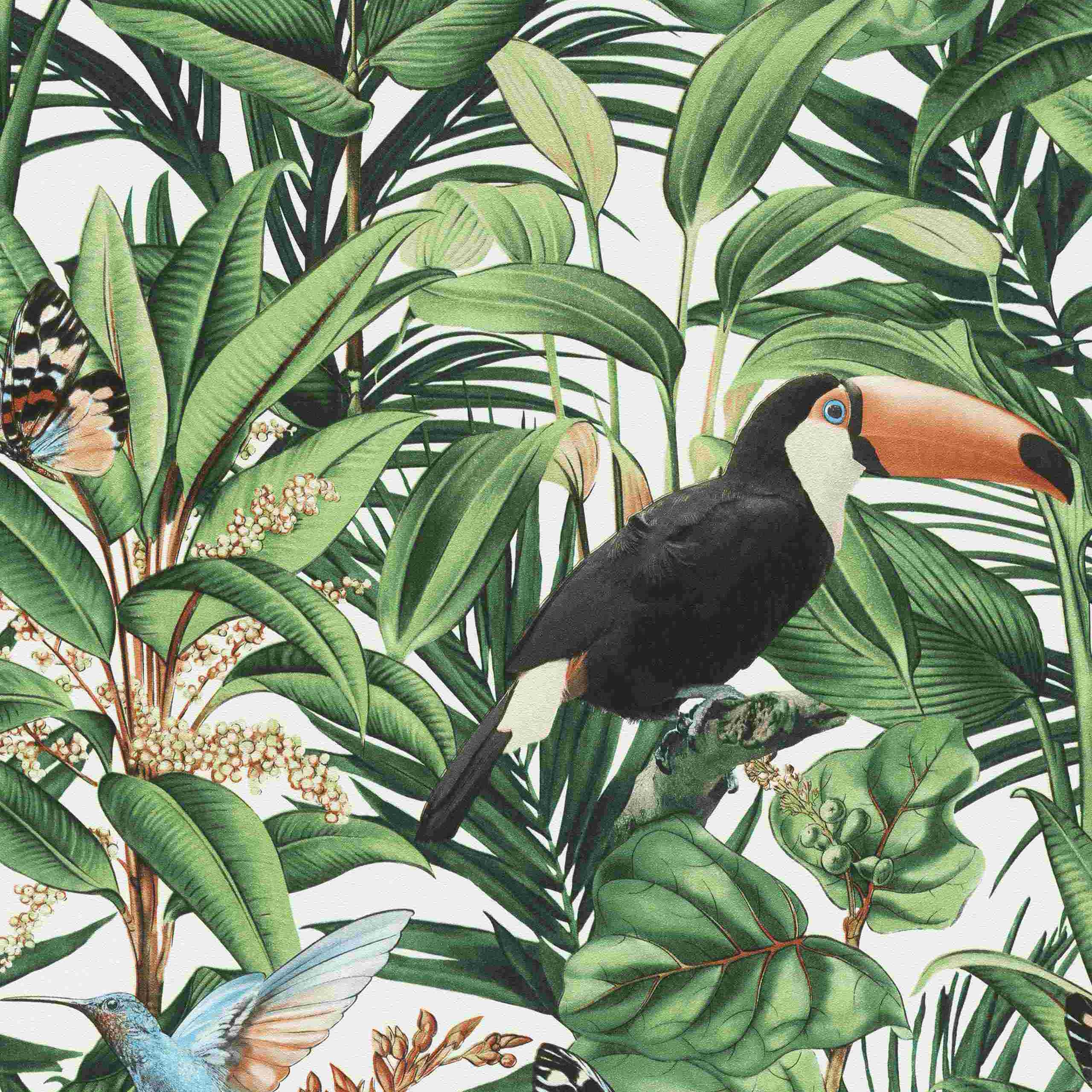 Erismann Paradisio 2 | 1012107 | papier peint intissé floral | 0.53 m x 10.05 m | vert