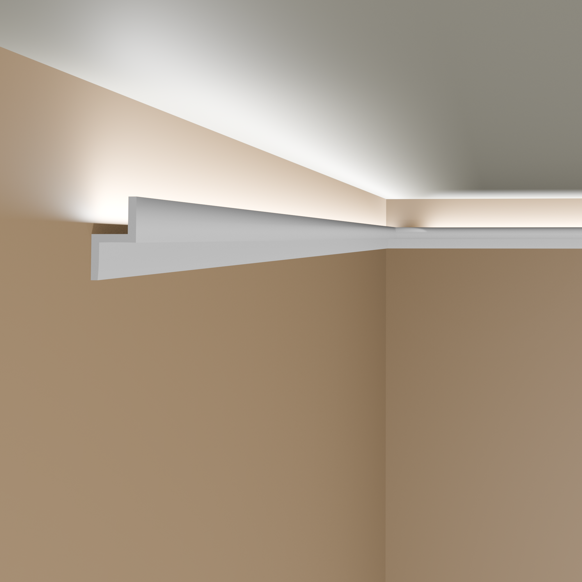 Elite Decor Plinthe lumineuse KH902 Polystyrène 22 x 40 x 2000 mm Blanc Plinthe de plafond en polystyrène expansé Elite Decor Plinthe lumineuse KH902 Polystyrène 22 x 40 x 2000 mm Blanc Plinthe de plafond en polystyrène expansé