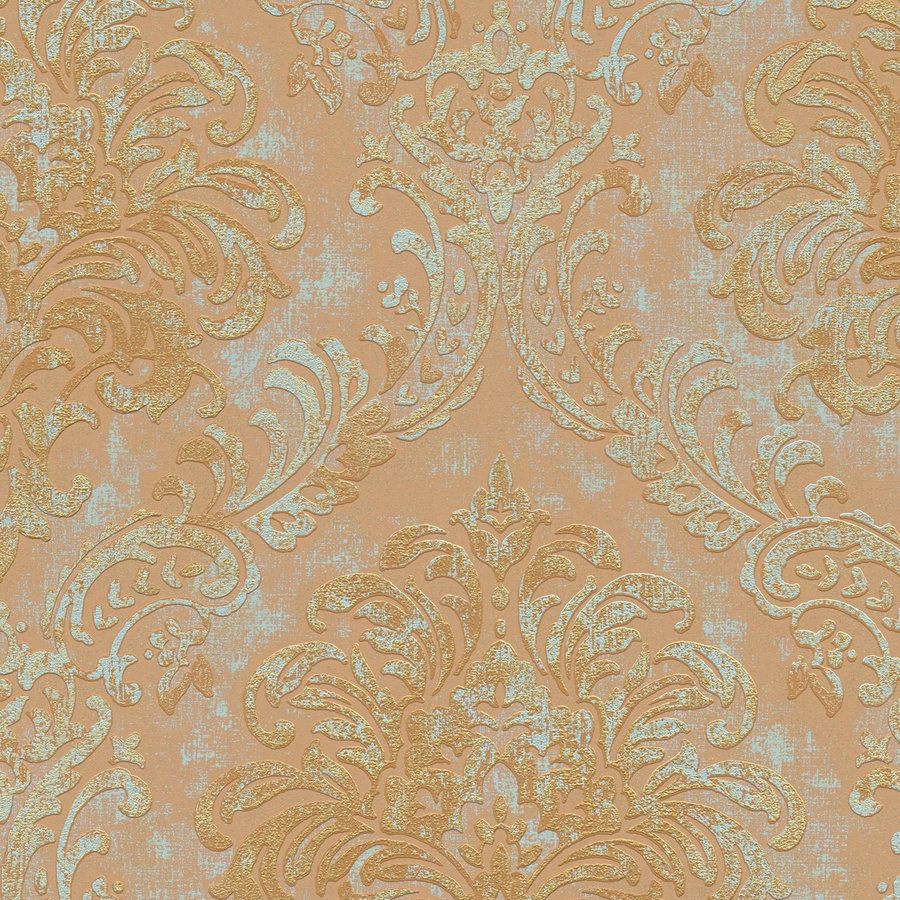 A.S. Creation | Travel Styles | 391121 | Papier peint intissé | Baroque | 10.05 x 0.53 m | Orange