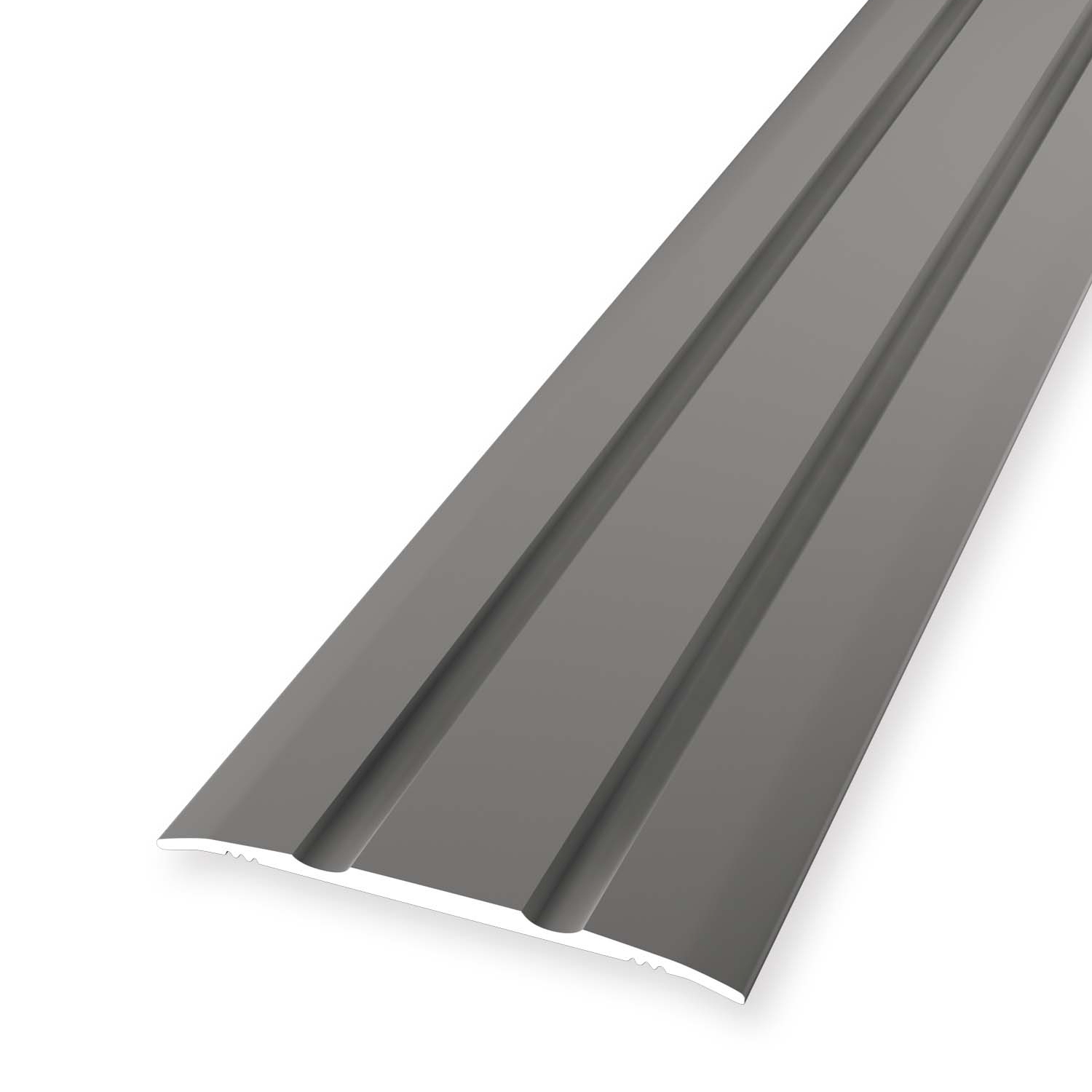 Profilé de transition 2.5 x 38 mm Aluminium Barre de seuil striée différentes longueurs Küberit