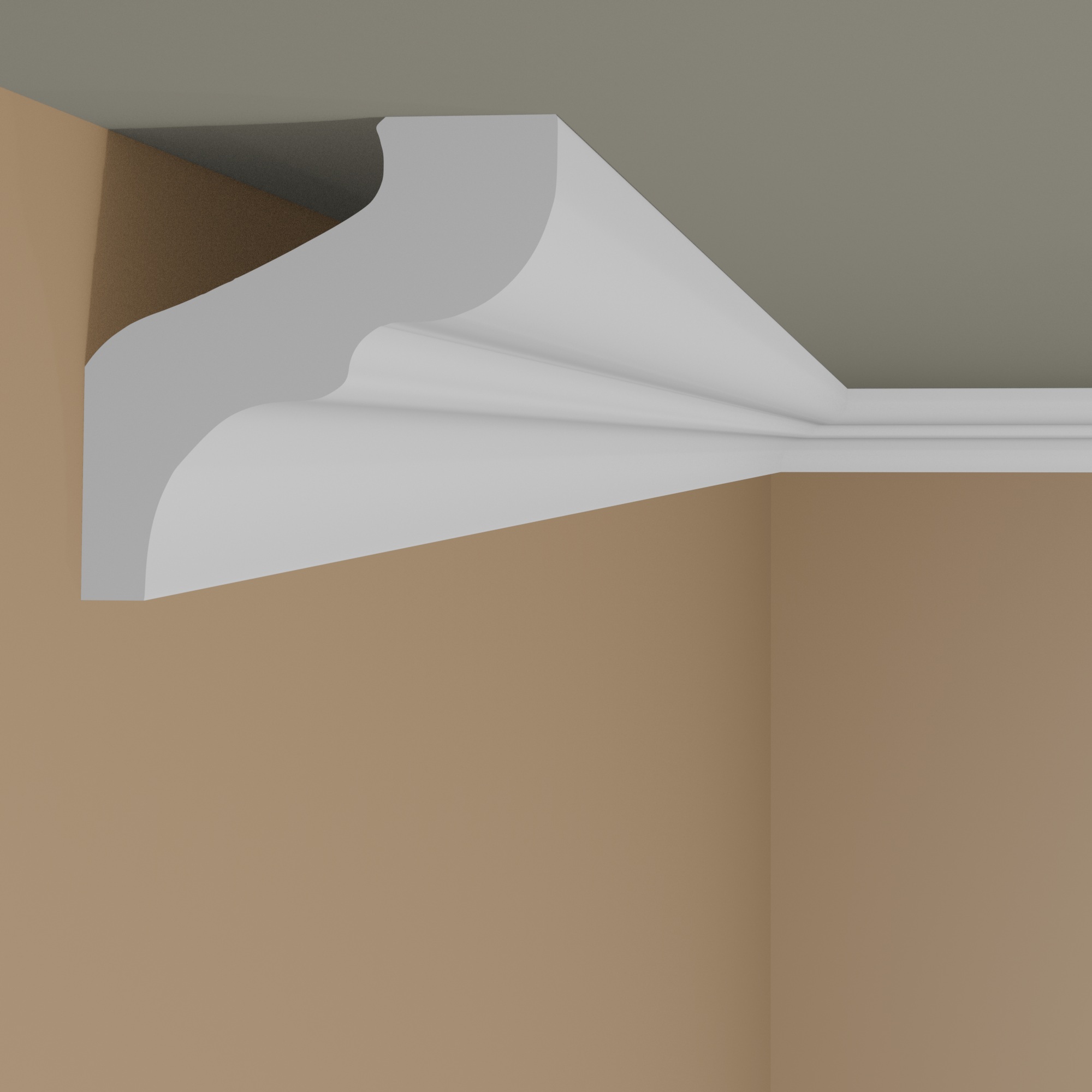 Moulure de plafond sublime Marbet E-6 | 32 x 33 mm | polystyrène résistant à l'impact, à l'humidité 
