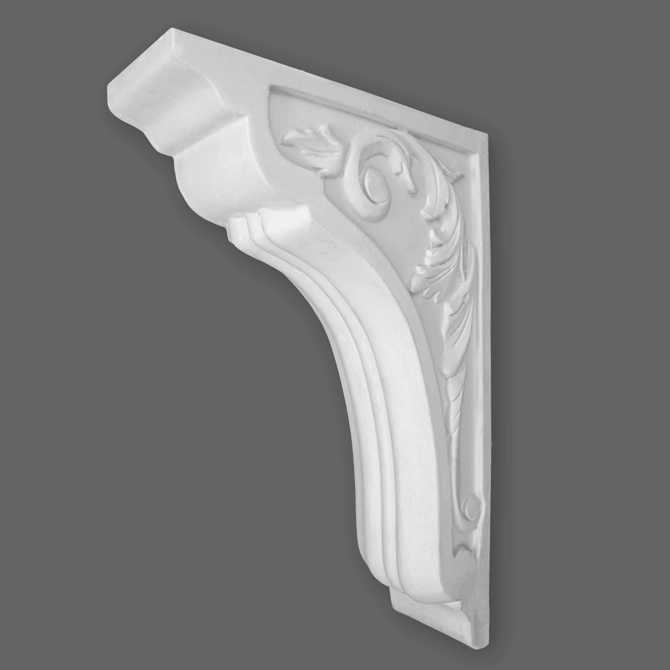 PROVISTON | Console en plâtre Prince George | Moulures décoratives en plâtre | 66 x 325 mm 