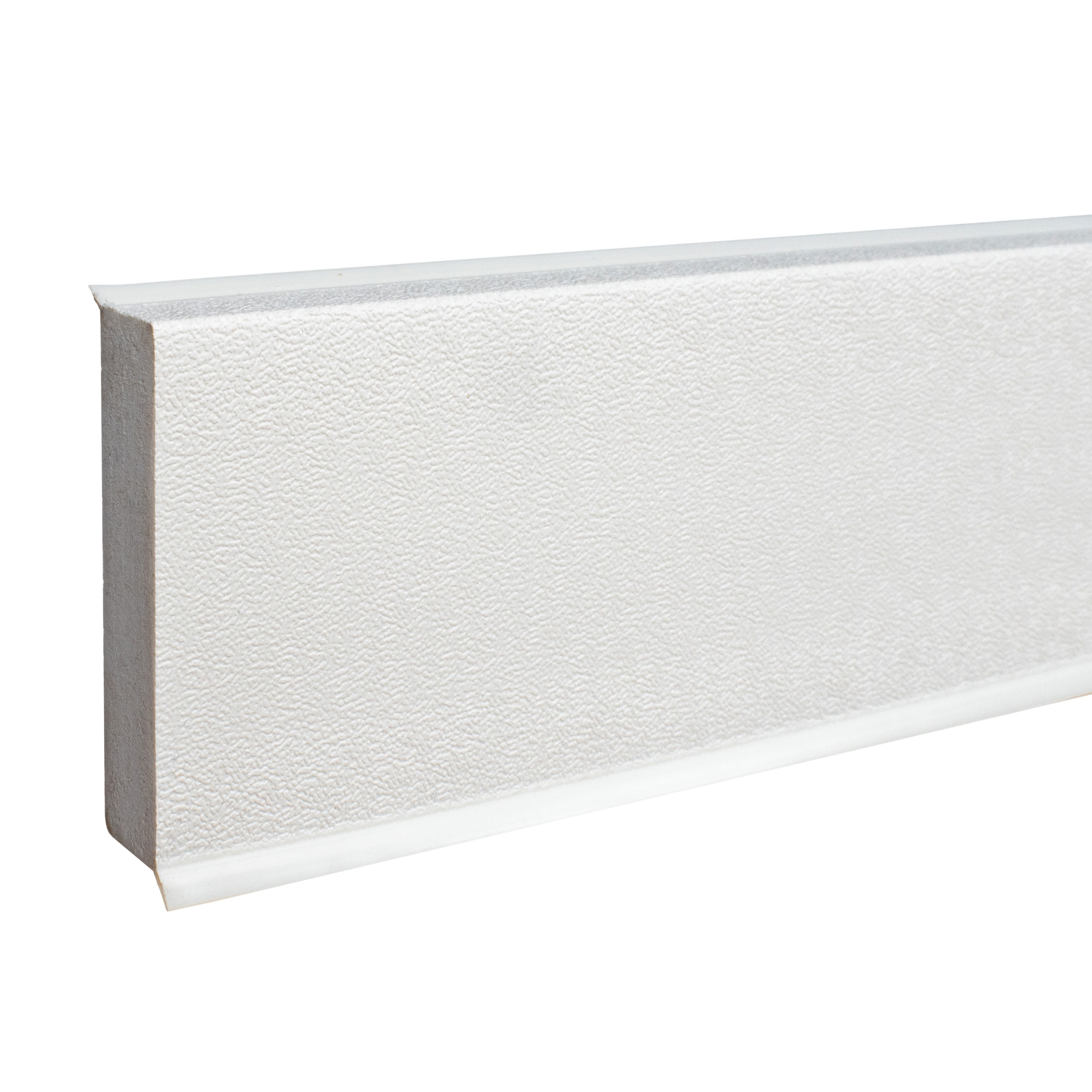 Plinthe "Monopoli" PVC expansé 12 x 60 x 2500 mm Lèvre souple teintée PROVISTON