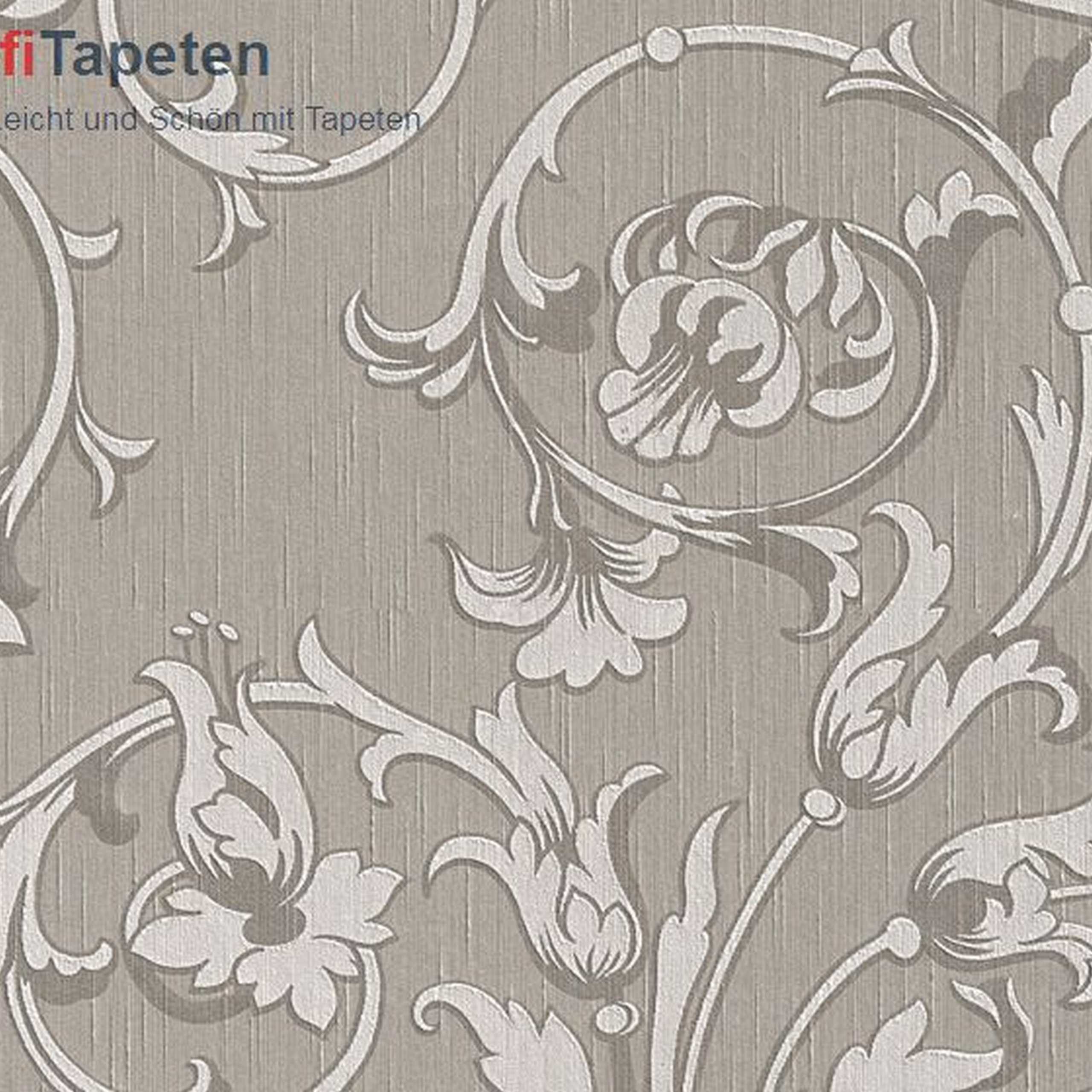 A.S. Creation Tessuto | 956336 | papier peint intissé floral | 0.53 m x 10.05 m | marron