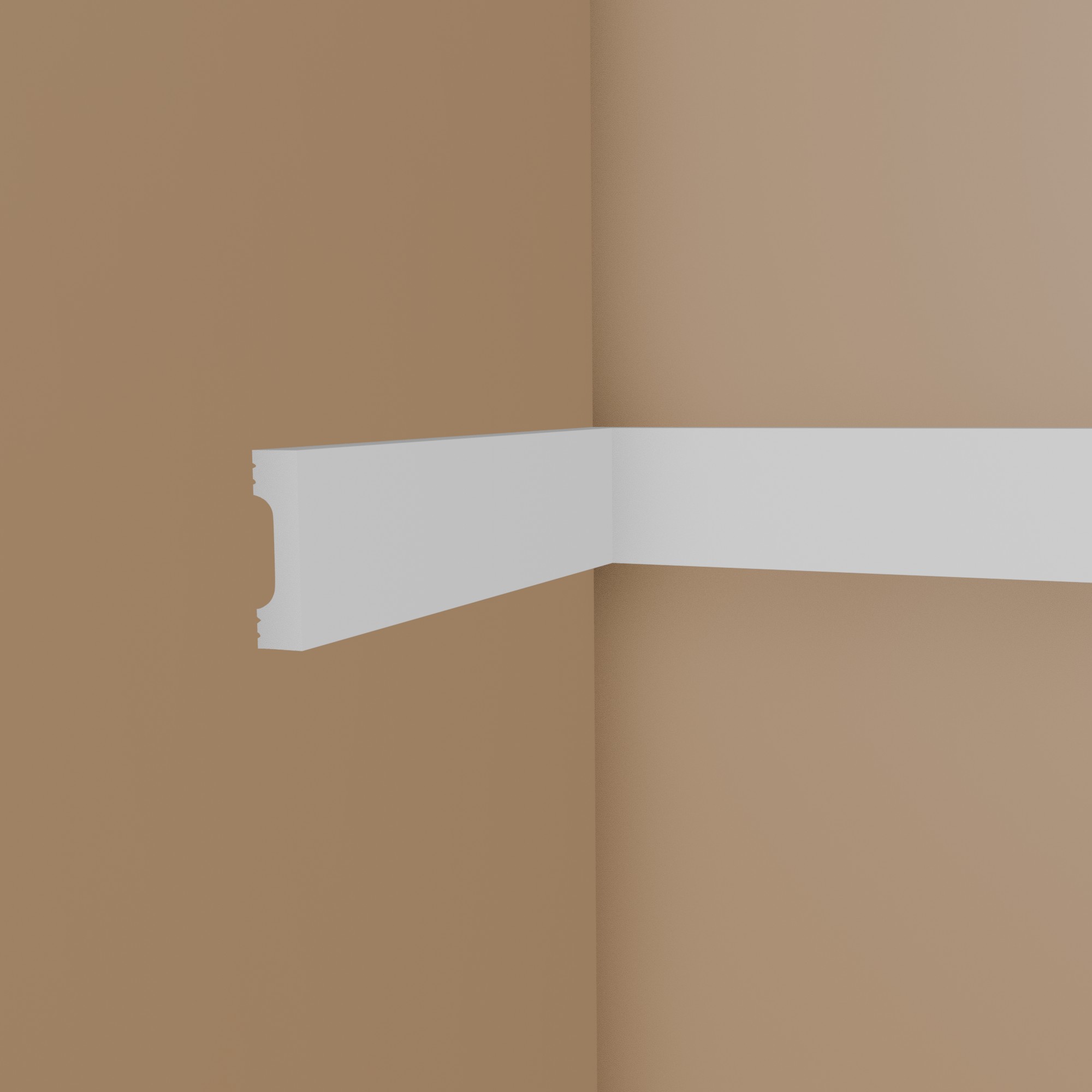 NMC Moulure décorative WD5 WALLSTYL® Moulure murale 10 x 38 x 2000 mm Polystyrène blanc