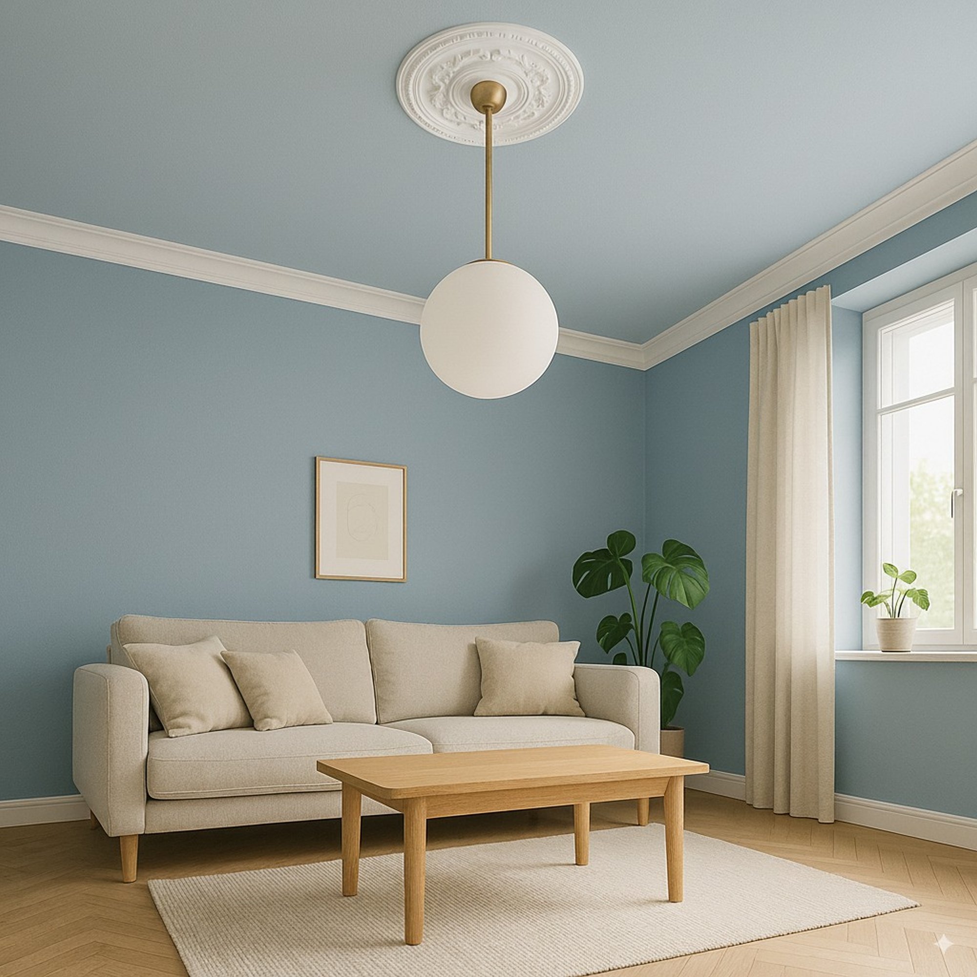 PROVISTON | Gips Rosette Abderdeen | Echter Gipsstuck | Ø48,5cm | Stuckrosette PROVISTON | Gips Rosette Abderdeen | Echter Gipsstuck | Ø48,5cm | Stuckrosette