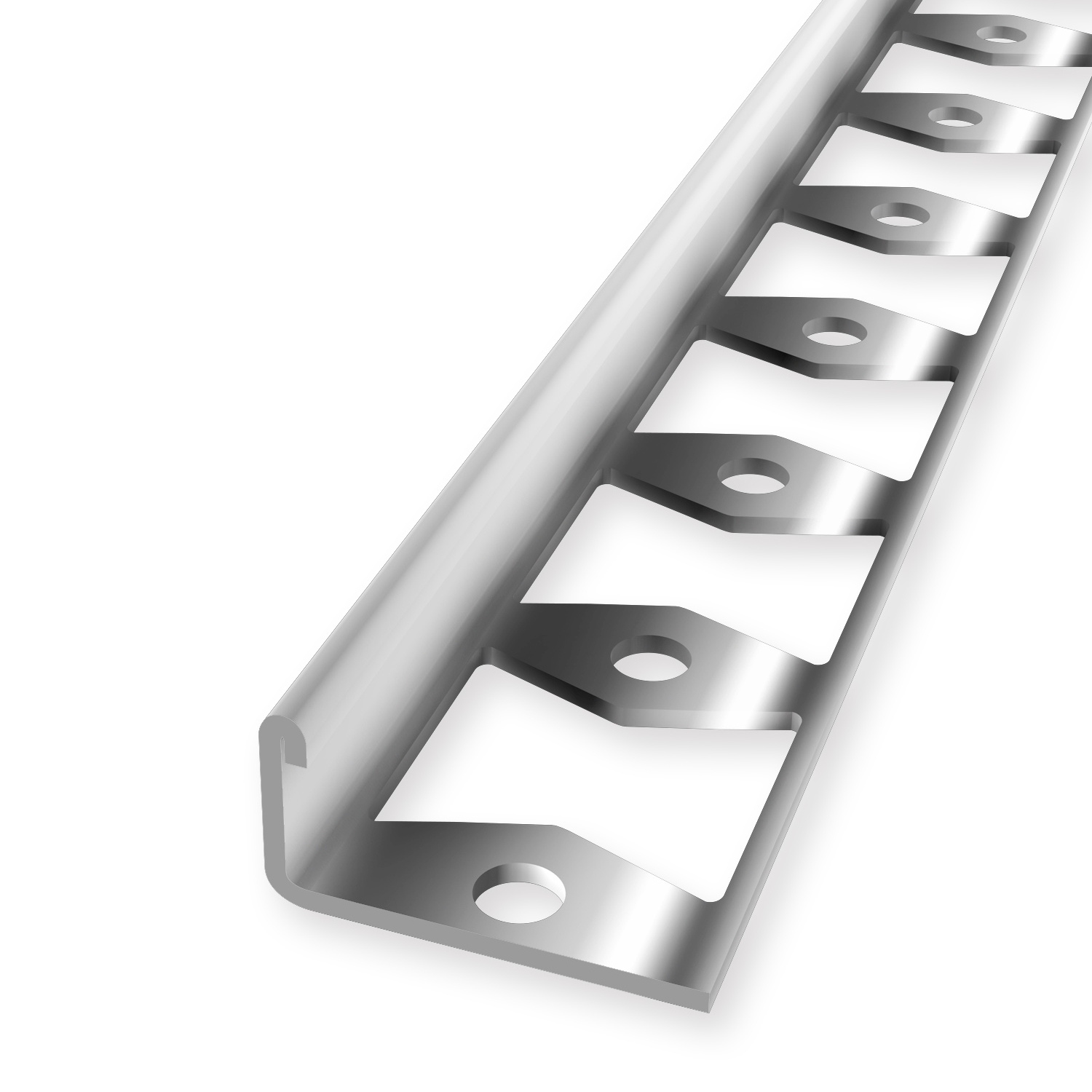 Équerre de carrelage 11.8 x 22.5 mm Épaisseur carrelage 10.3 mm inox estampé Küberit