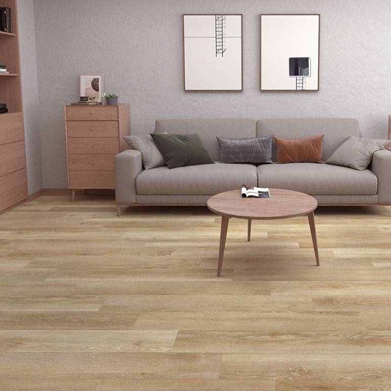 Check One Sol vinyle PVC 2432 Weserpark 1220 x 180 x 4.5 mm Vinyle clipsable Parquet Chêne