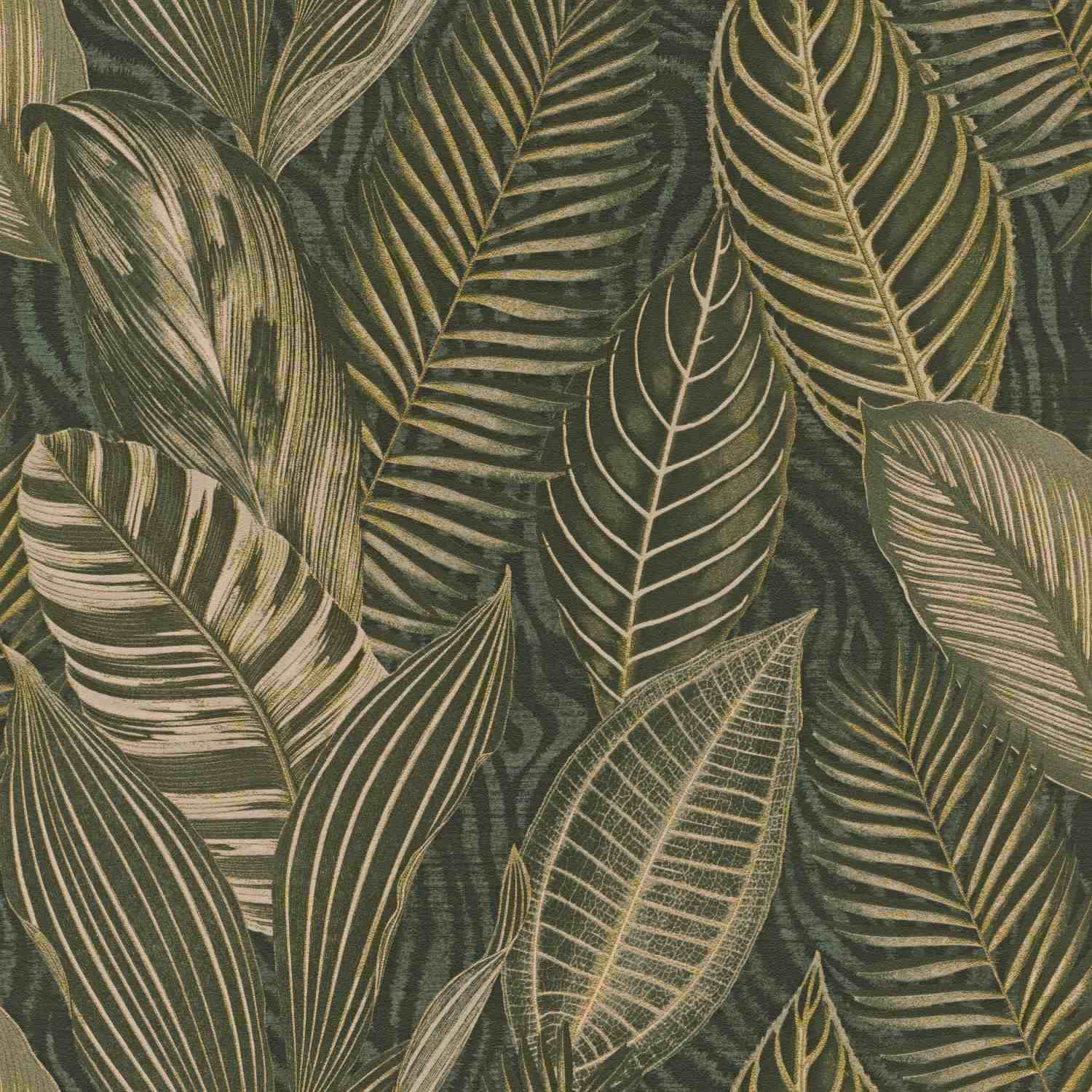 Papier Peint Intissé 751826 vert dessins motifs African Queen III Rasch