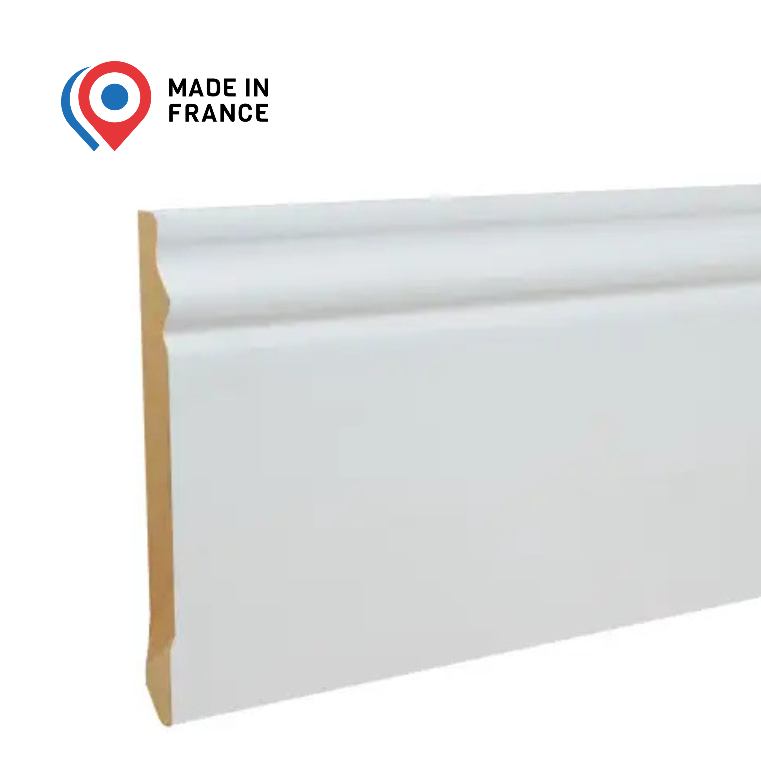 PROVISTON Plinthe moulurée 16 x 150 x 2440 mm MDF Prépeinte lot de 5