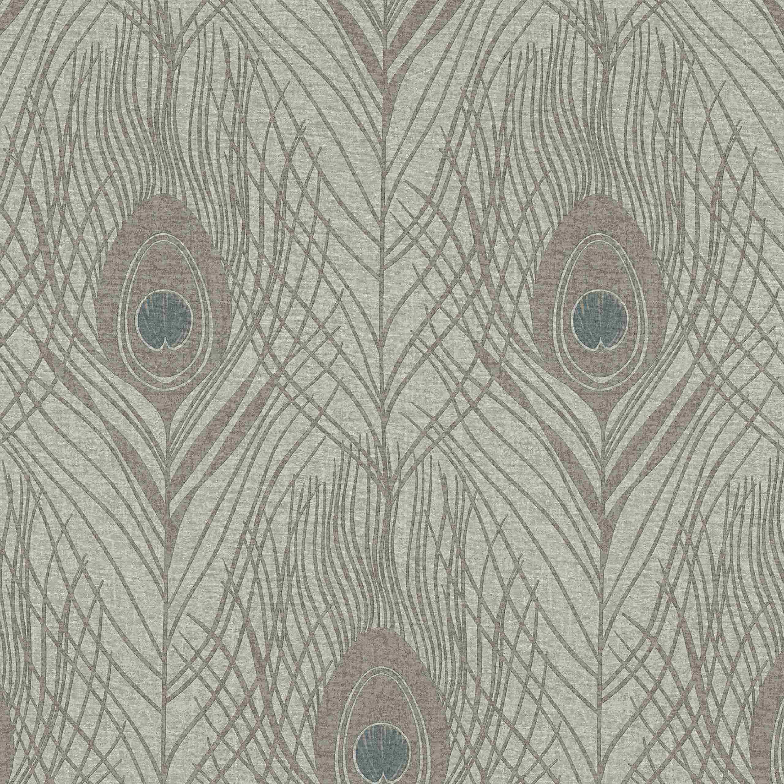 A.S. Creation Absolutely Chic | 369716 | papier peint intissé animaux | 0.53 m x 10.05 m | gris
