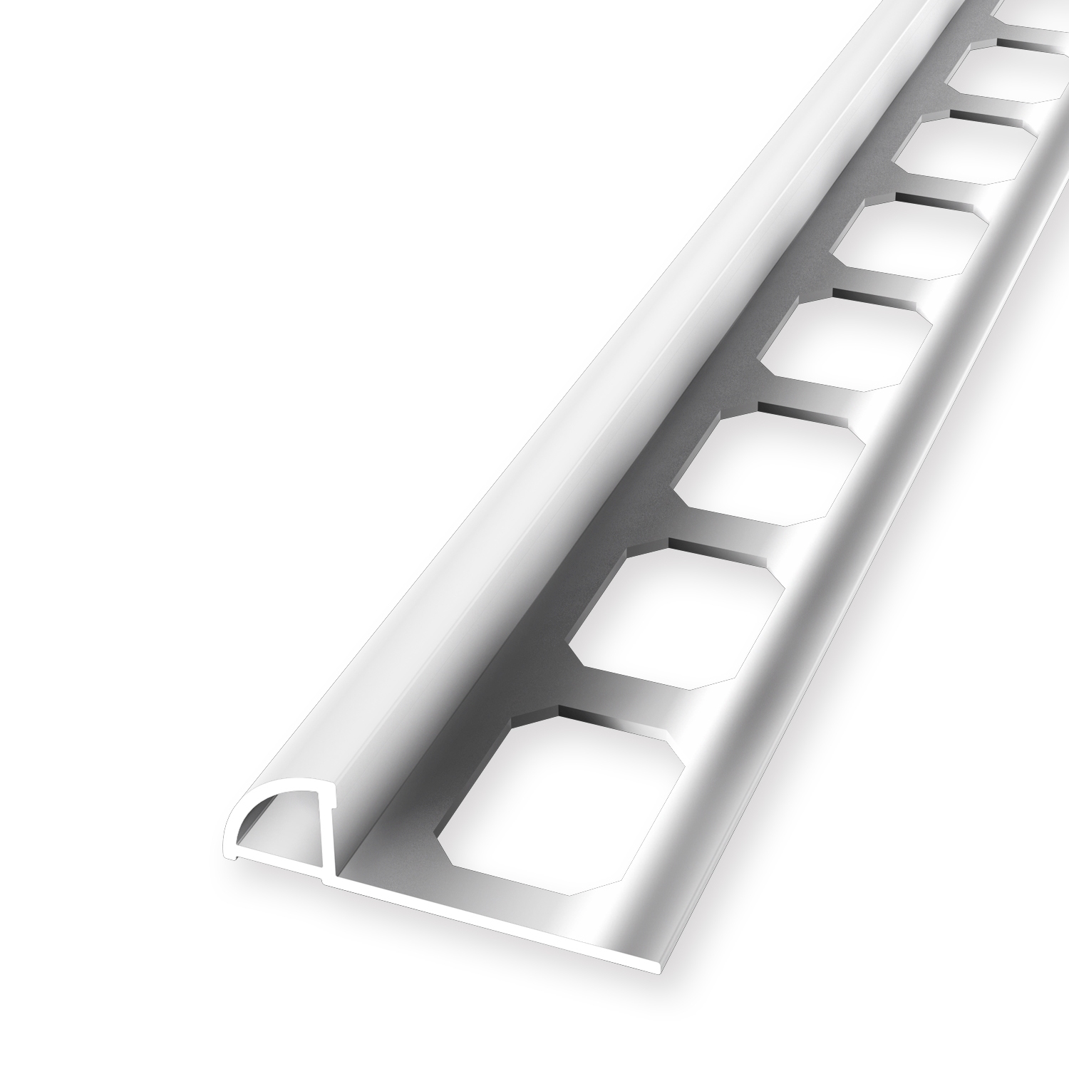 Équerre de finition carrelage quart-de-rond 8 x 28.5 mm Épaisseur 8 mm estampé fermé Küberit