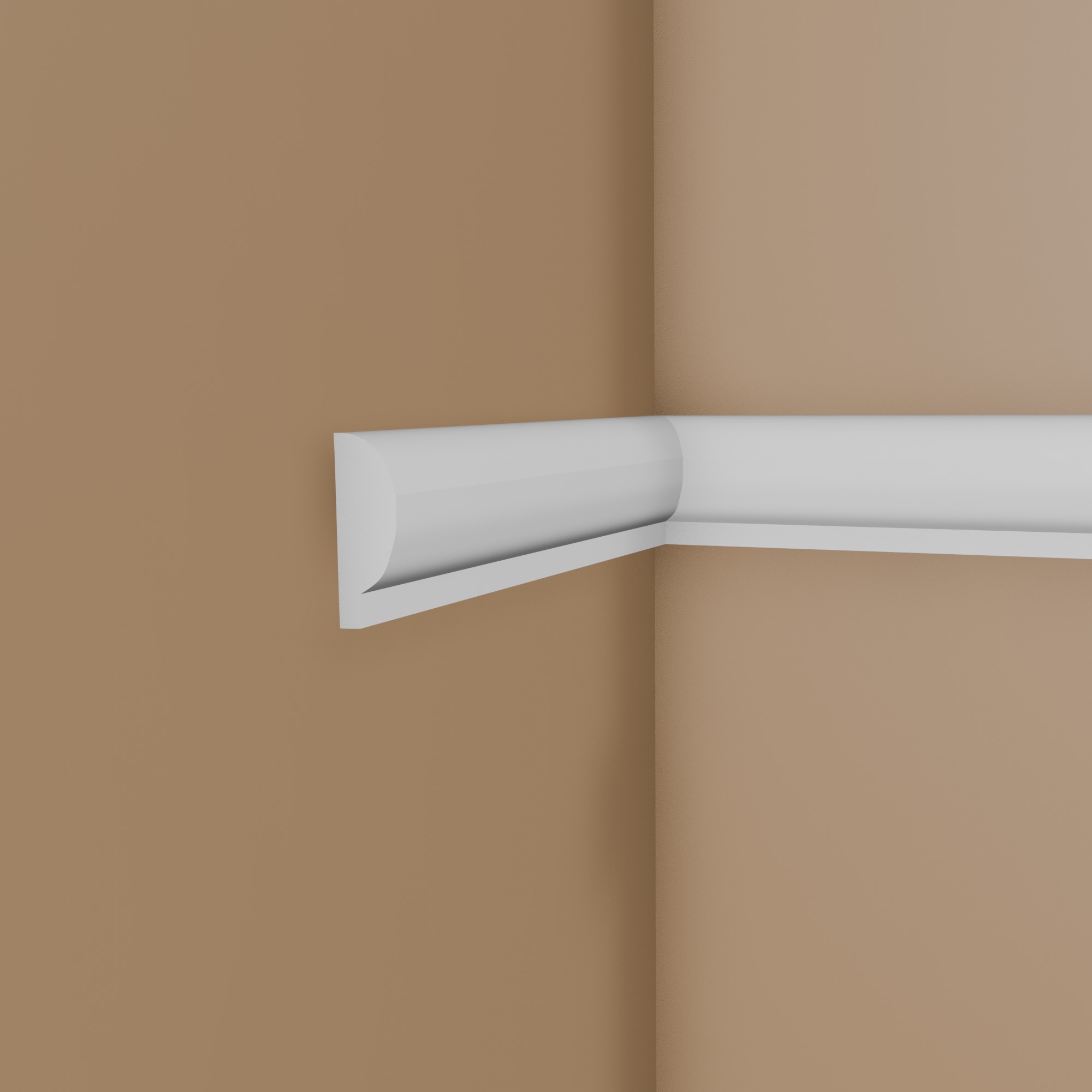 Cimaise murale de qualité NMC ARSTYL SP1 10 x 28 mm polyuréthane résistant à l'impact blanc Cimaise murale de qualité NMC ARSTYL SP1 10 x 28 mm polyuréthane résistant à l'impact blanc