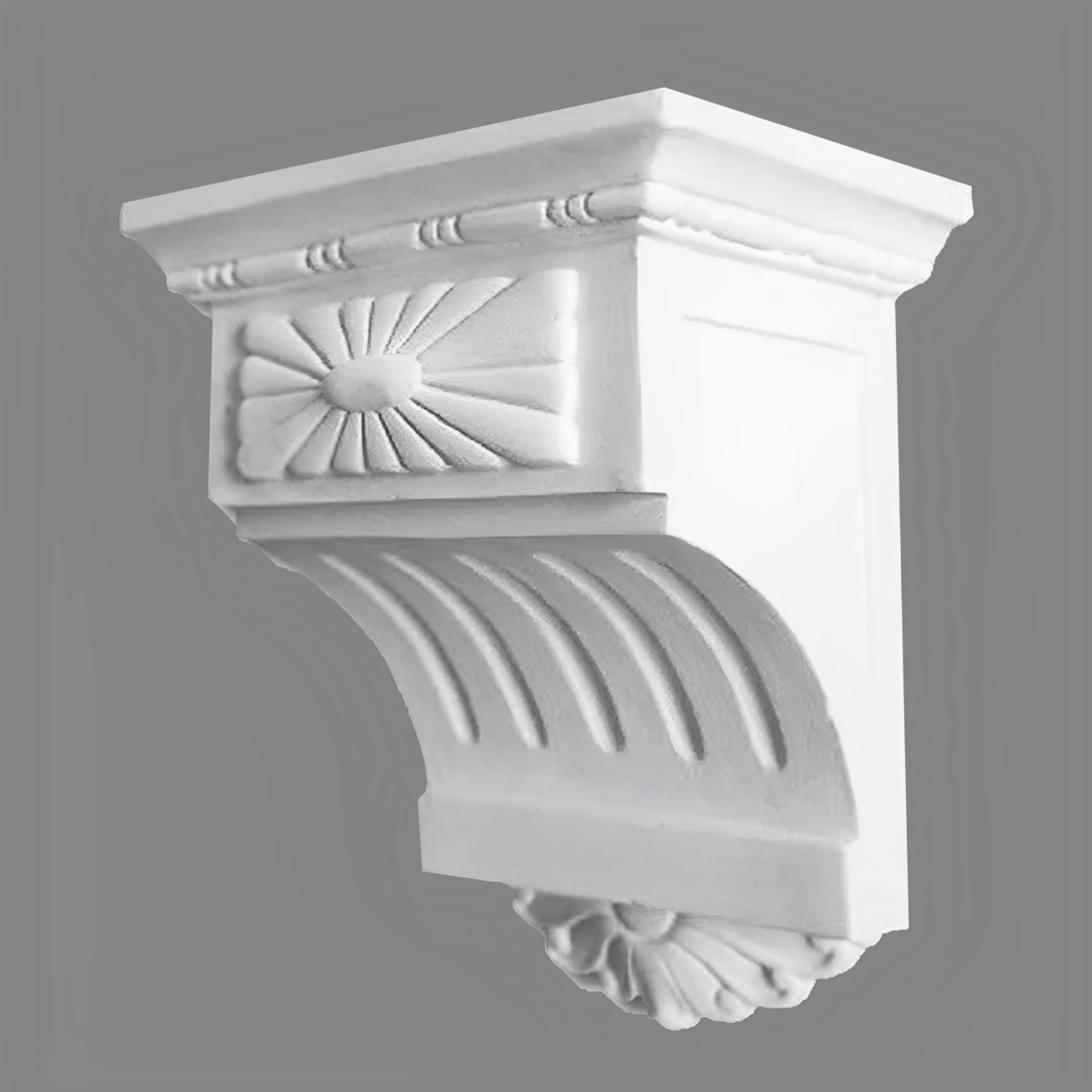 PROVISTON | Console en plâtre Brantford | Moulures décoratives en plâtre | 220 x 270 mm 