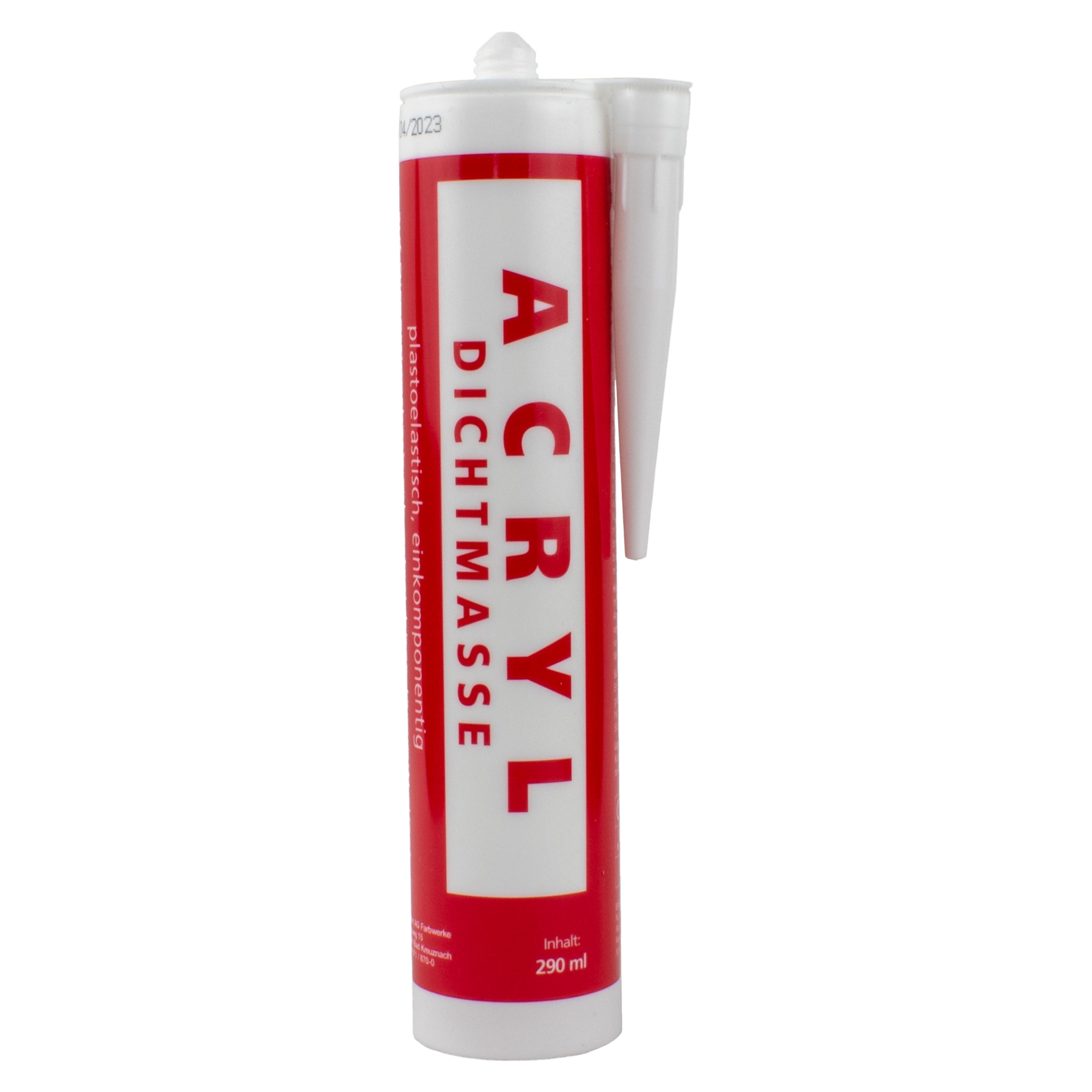Mastic acrylique pour jointoyer les fentes et les fissures | Cartouche de 290 ml de mastic pour joints