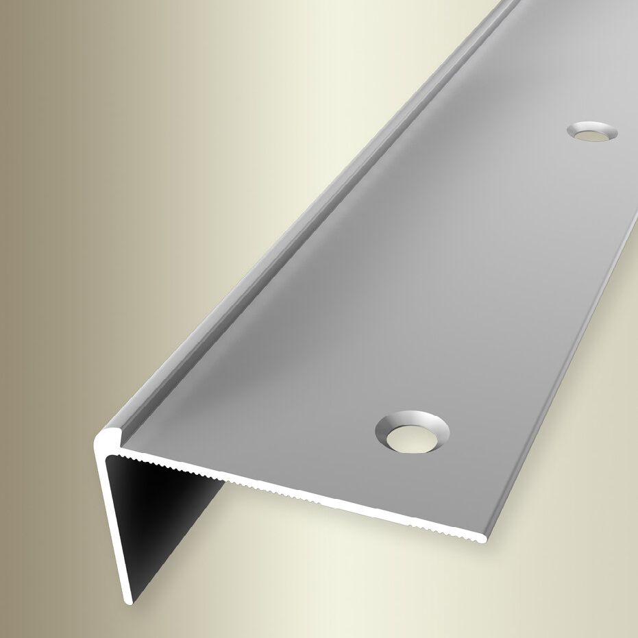 PROVISTON | Nez de marche | 48 x 2.5 x 2500 mm | Alu anodisé | A visser | Très bonne qualité