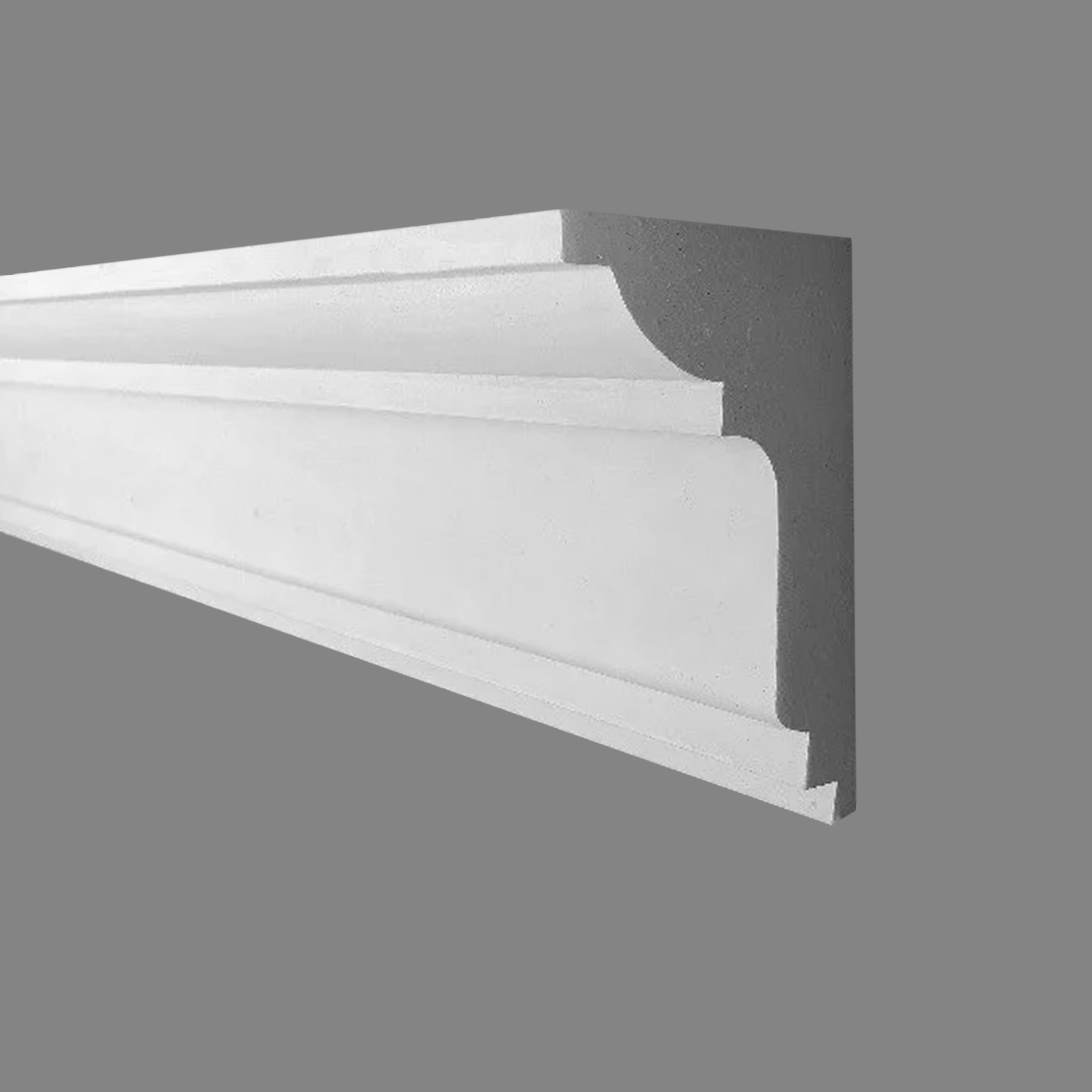 PROVISTON | Gipsleiste Heilbronn | Echter Gipsstuck | 85 x 120 x 1140 mm | Stuckleisten aus Gips