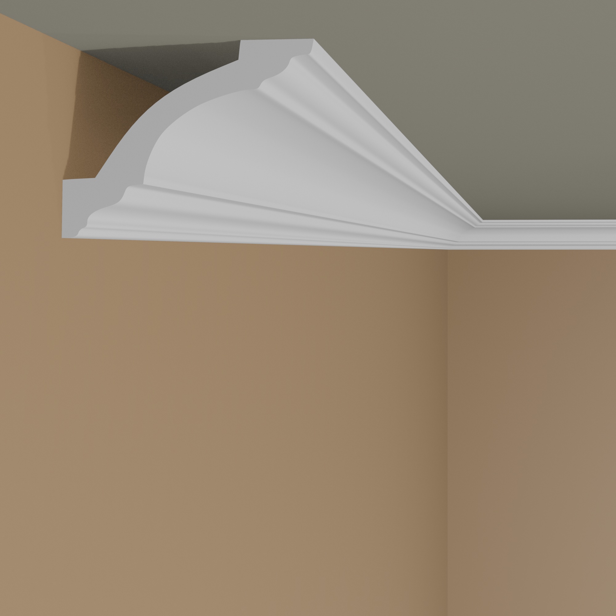 Elite Decor moulure P835| polyuréthane 83 x 83 x 2000 mm polystyrène expansé moulure de plafond blanc