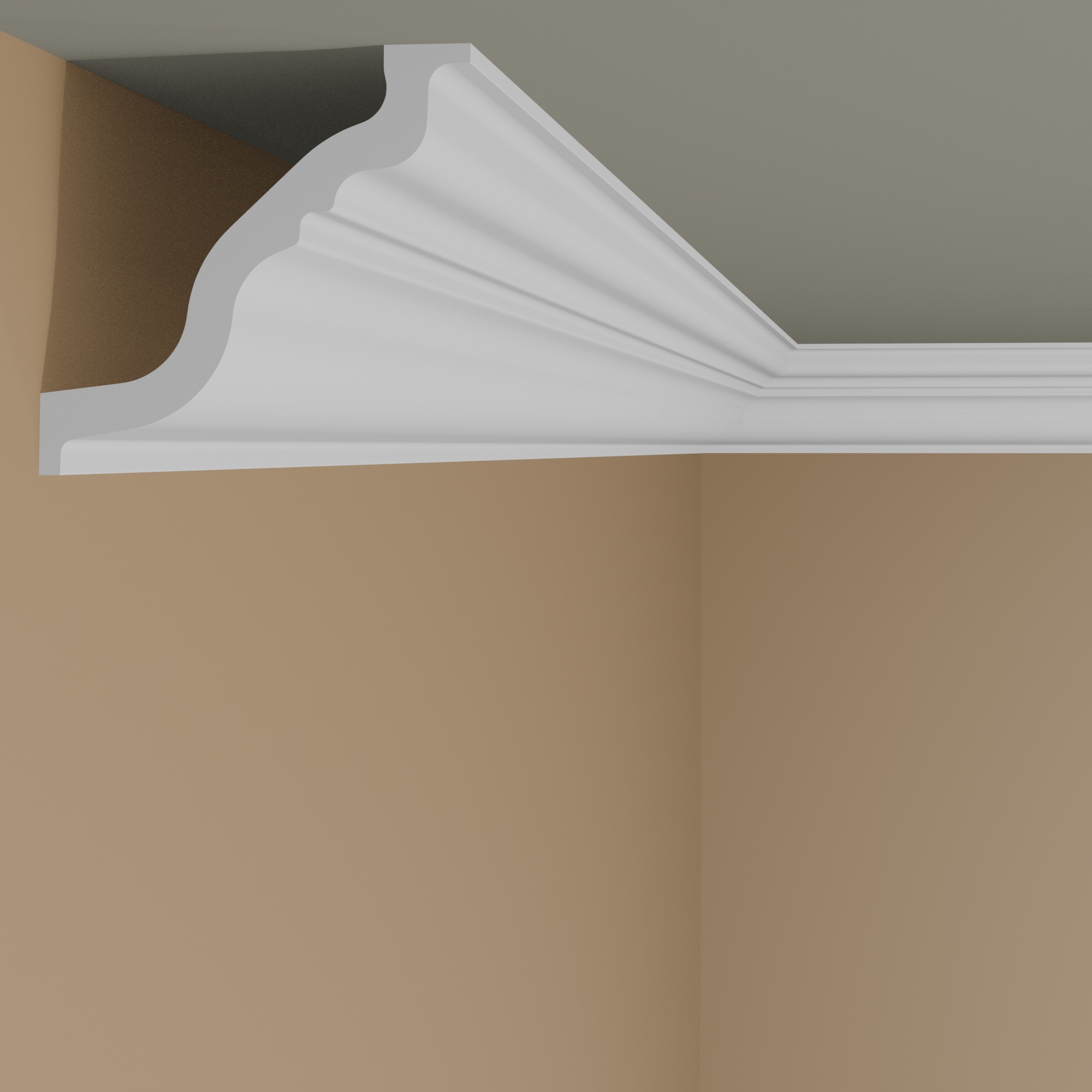 Moulure de plafond d'époque NMC NOMASTYL TL 155 x 145 mm polystyrène léger blanc