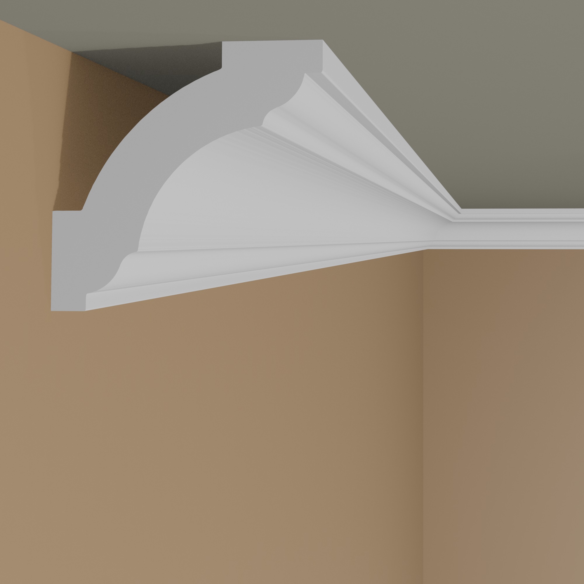 NMC moulure "Irkutsk" | Z1240 ARSTYL® moulure de plafond | 40 x 40 x 2000 mm | Polyuréthane | Blanc