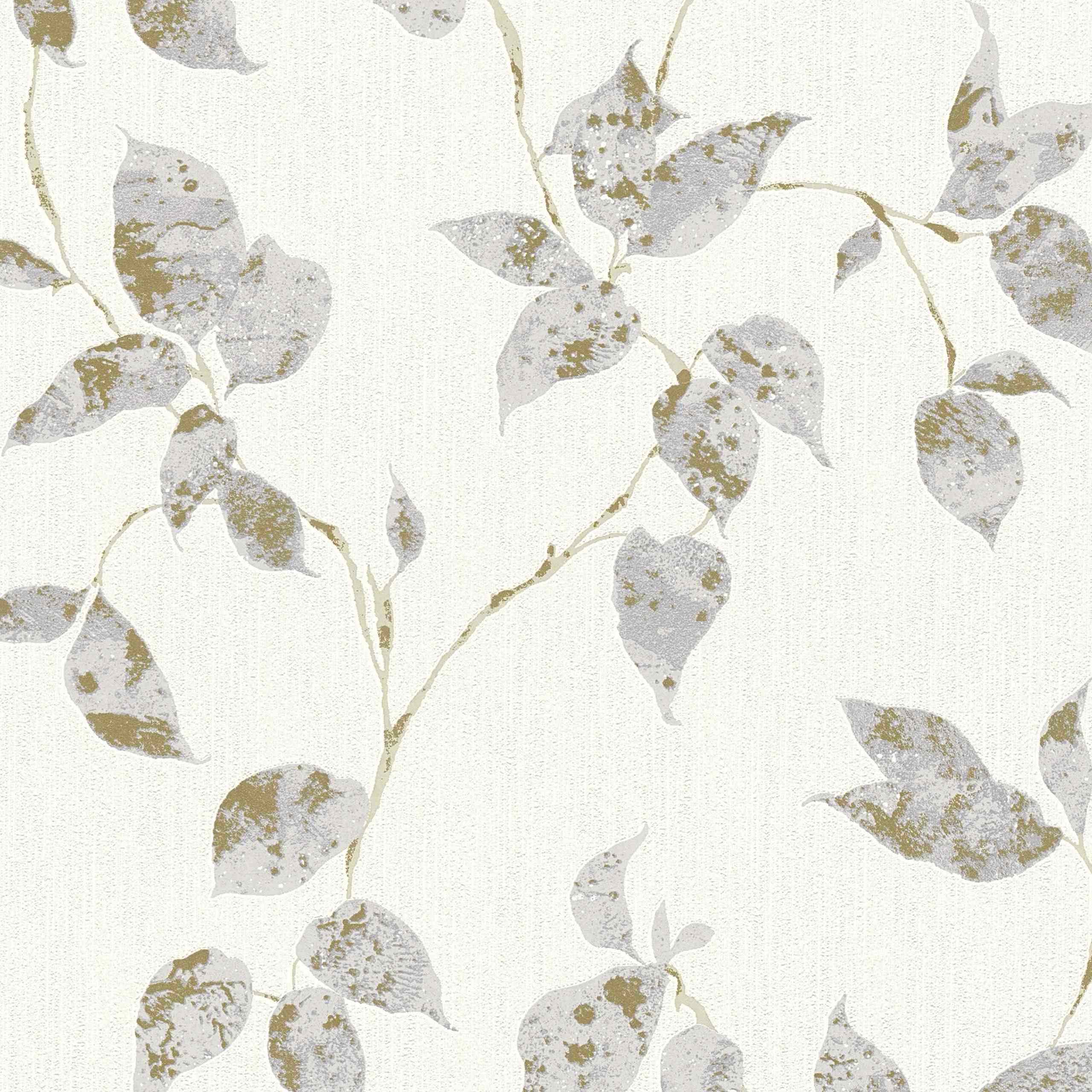 A.S. Creation Flavour | 366873 | papier peint intissé floral | 0.53 m x 10.05 m | gris