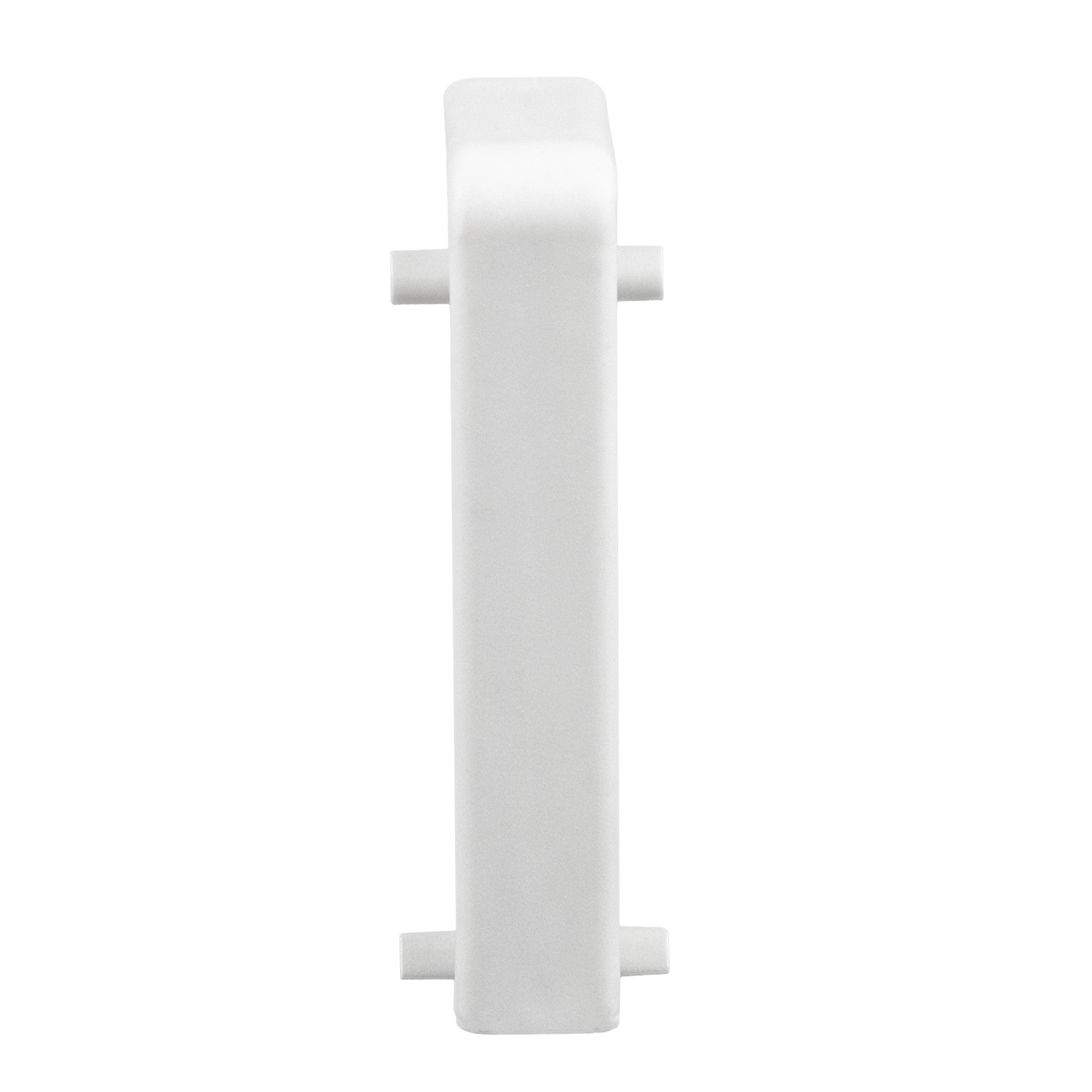 Neuhofer | Connecteurs pour plinthes MDF | 15 x 58 mm | Plastique | 2 pièces | Blanc