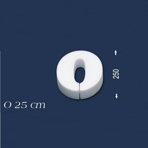 Wiesemann | Lettre décorative "O" | Polystyrène | Hauteur : 250 mm | Lettre en polystyrène | Lettre 3D