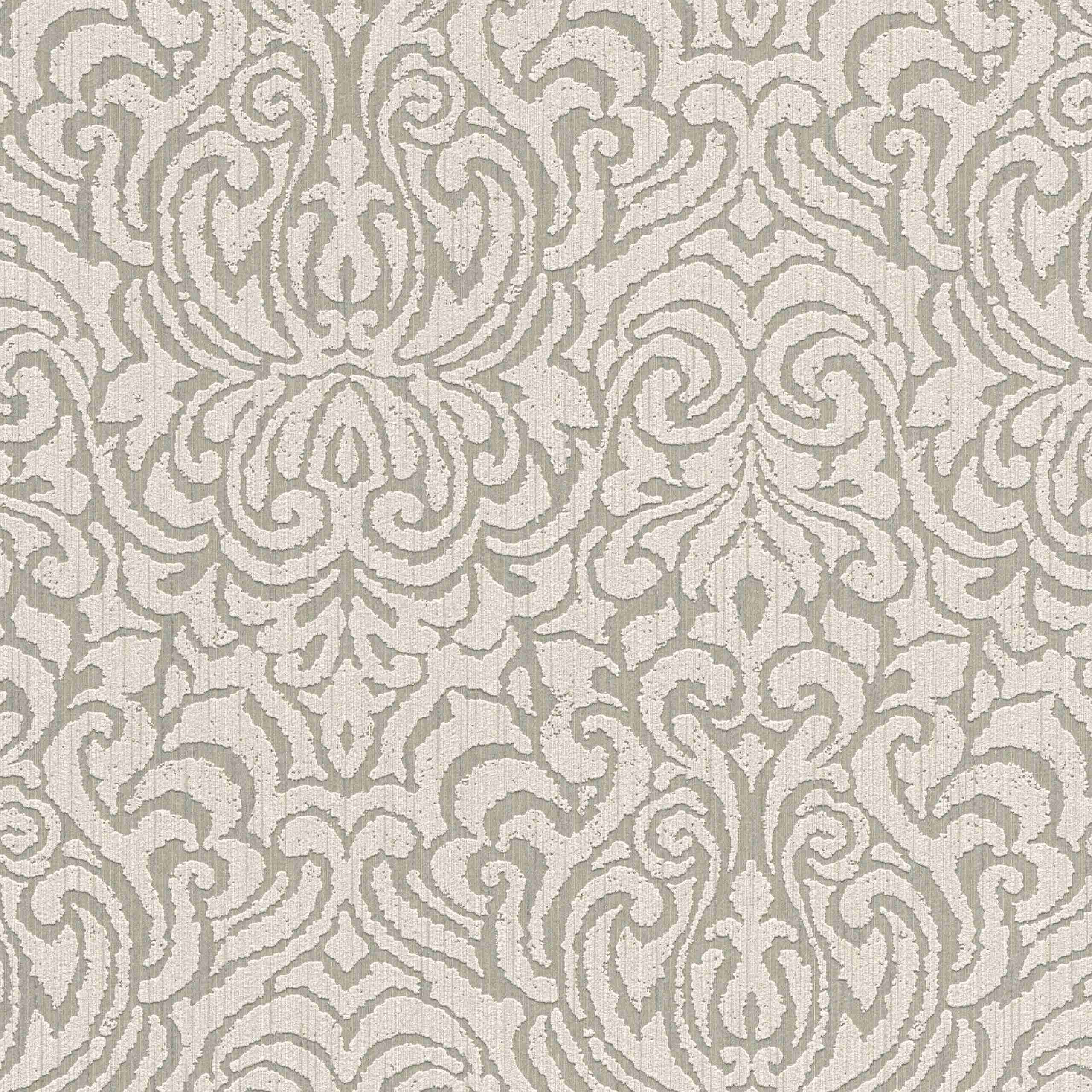 A.S. Creation AP Tessuto II | 961931 | papier peint intissé baroque | 0.53 m x 10.05 m | beige