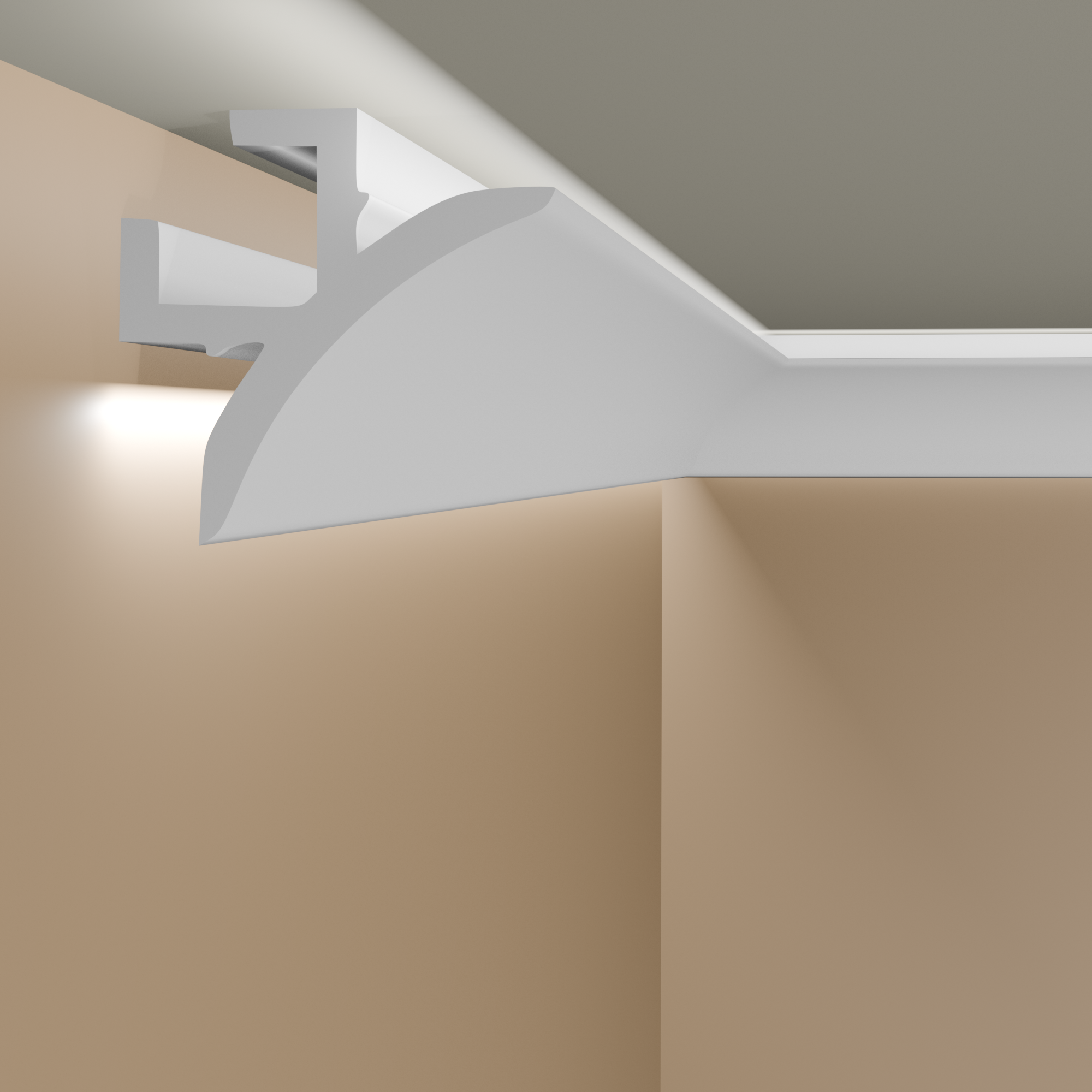 moulure lumineuse QL002 Mardom pour éclairage indirect en PU résistant  moulure lumineuse QL002 Mardom pour éclairage indirect en PU résistant