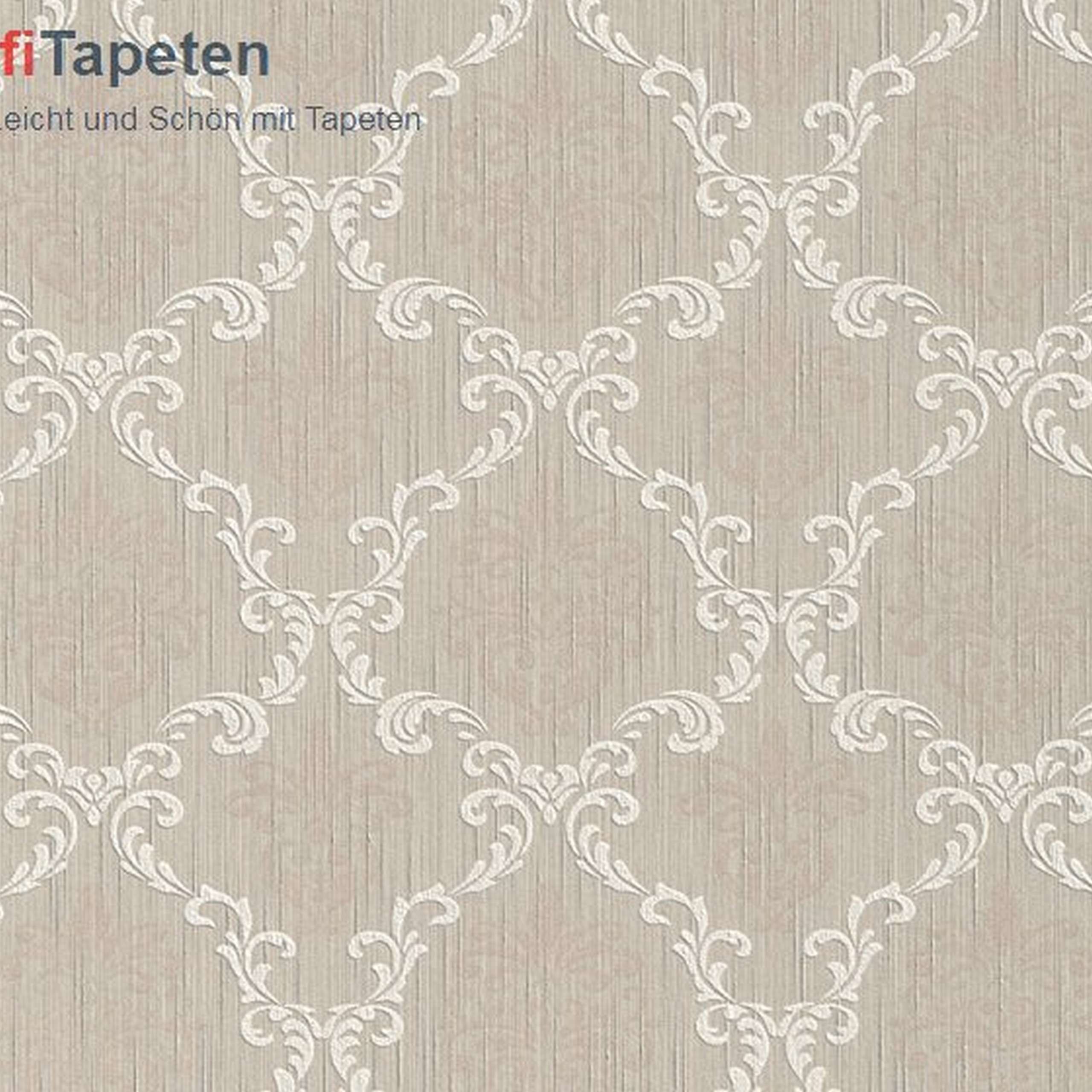 A.S. Creation Tessuto | 956291 | papier peint intissé baroque | 0.53 m x 10.05 m | beige