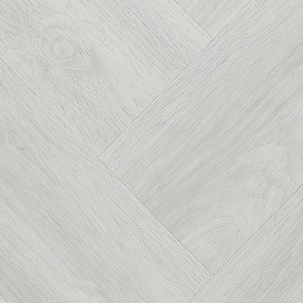 Sol vinyle PVC AMARON Herringbone Hayworth Chêne 592 x 148 x 5 mm Vinyle à clipser Gris