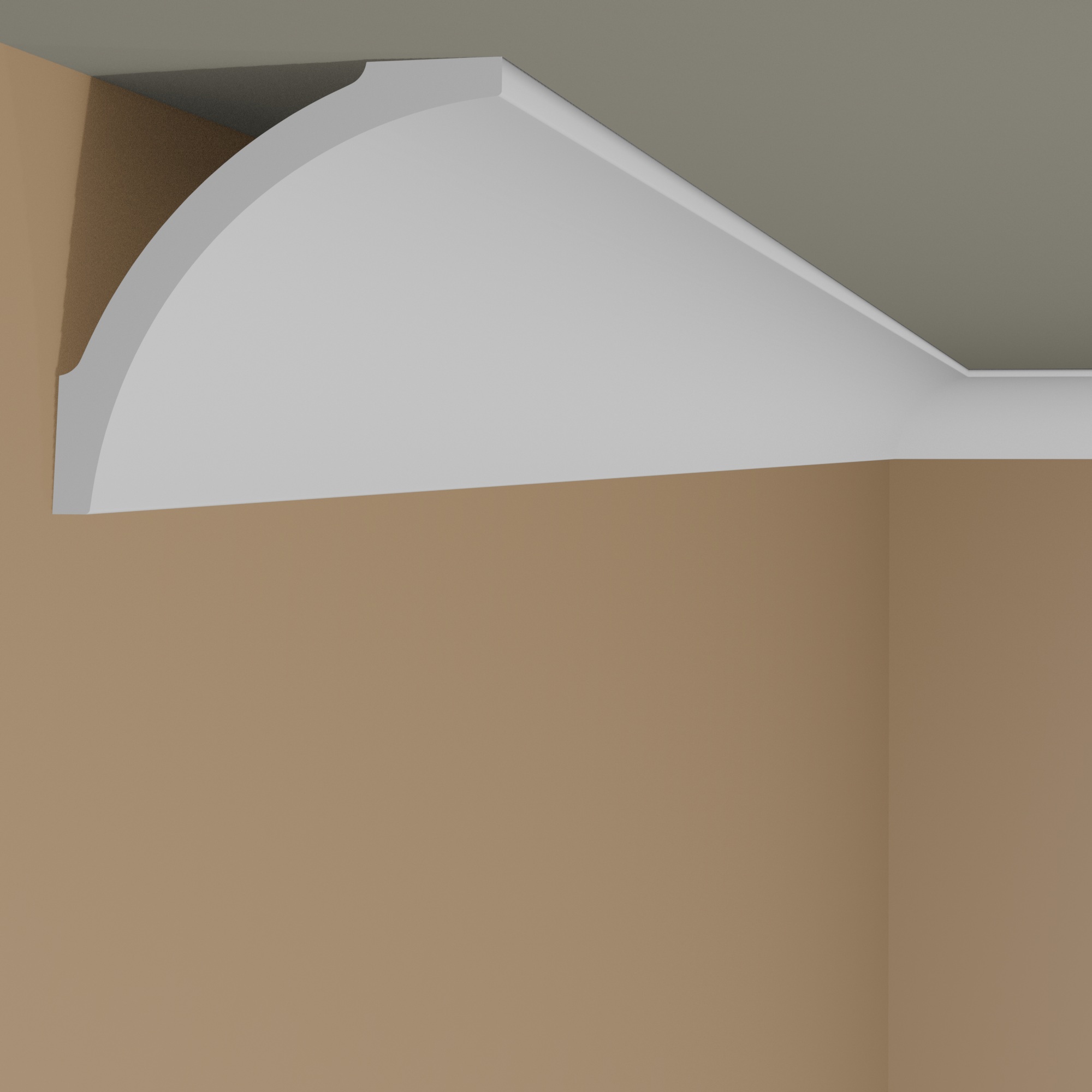 Moulure de plafond minimaliste NMC NOMASTYL B8 82 x 82 mm polystyrène léger blanc