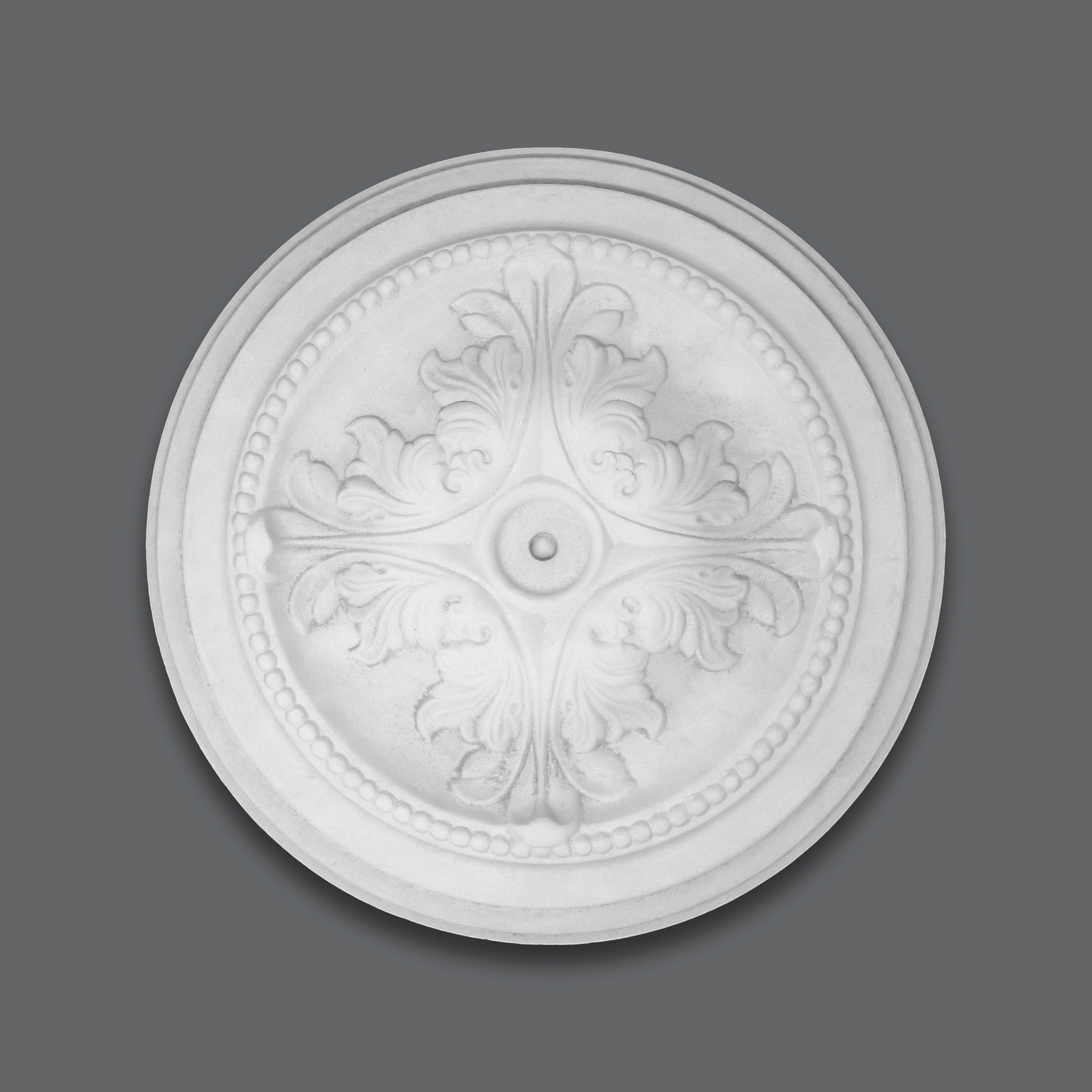 PROVISTON | Gips Rosette Manchester | Echter Gipsstuck | Ø32,8cm | Stuckrosette