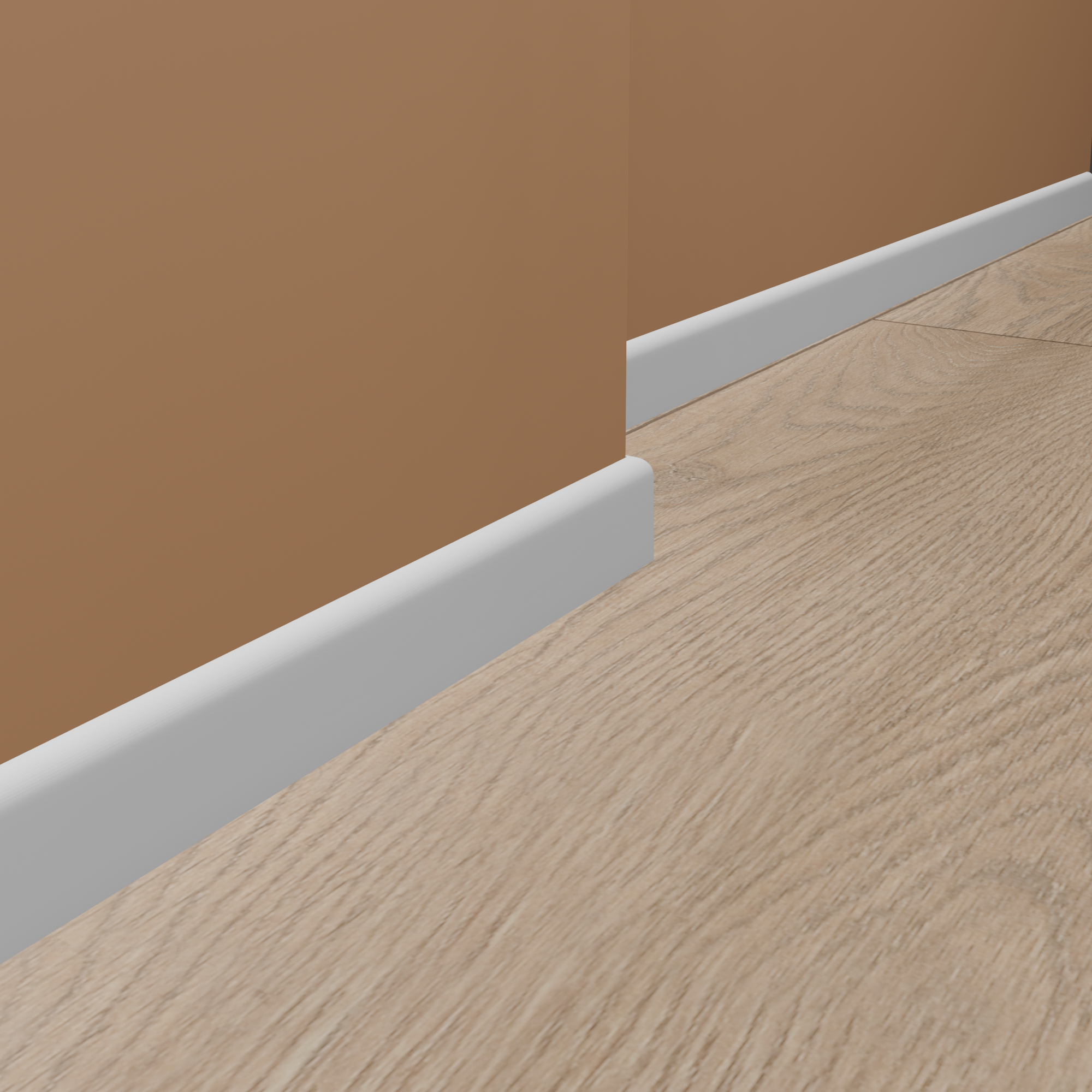 Plinthes "Würzburg" 15.10.56.031 Bois massif 10 x 58 x 2400 mm Blanc PROVISTON