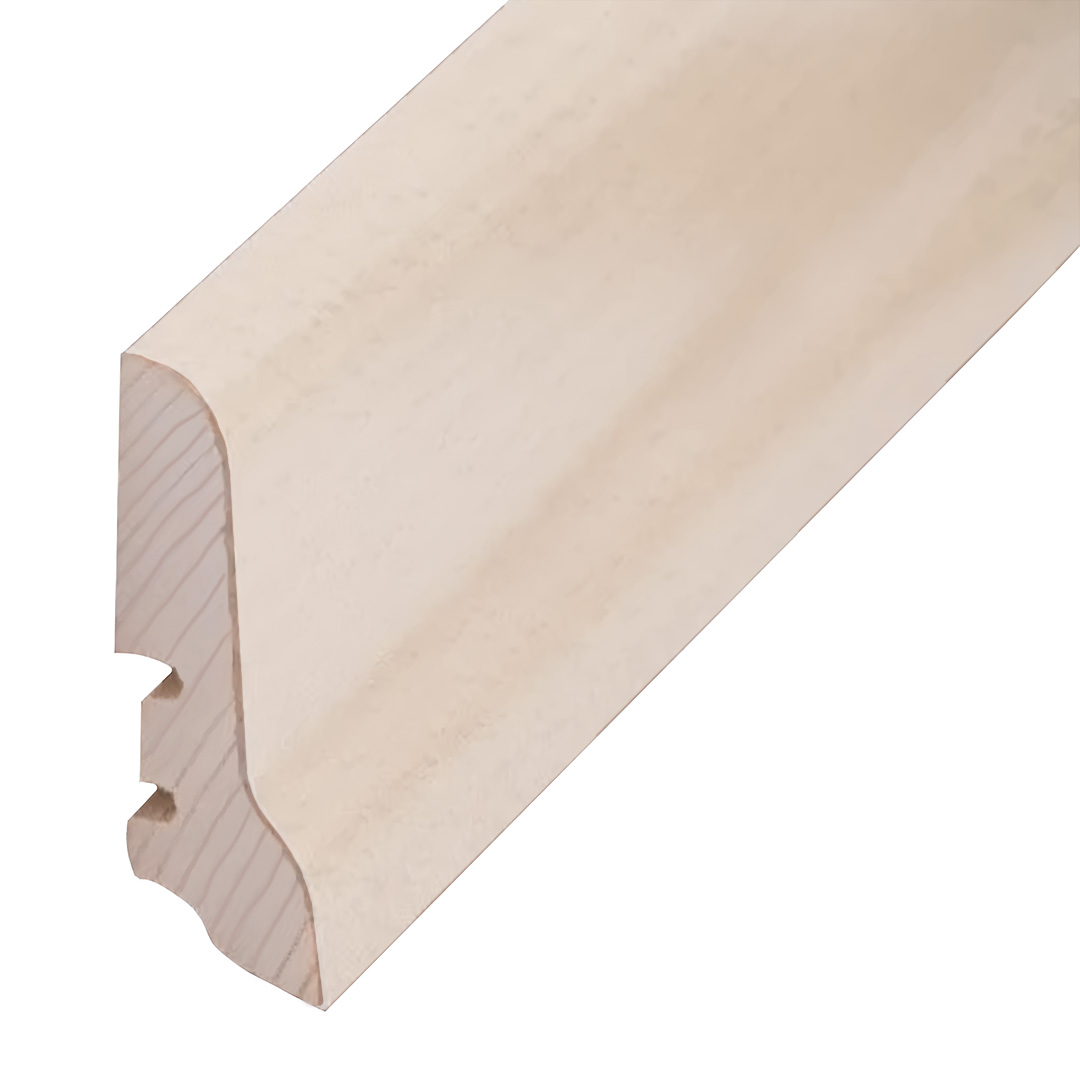 Plinthe plaquée bois véritable en hêtre clair (20 x 60 x 2500 mm) 22.60.14 PROVISTON