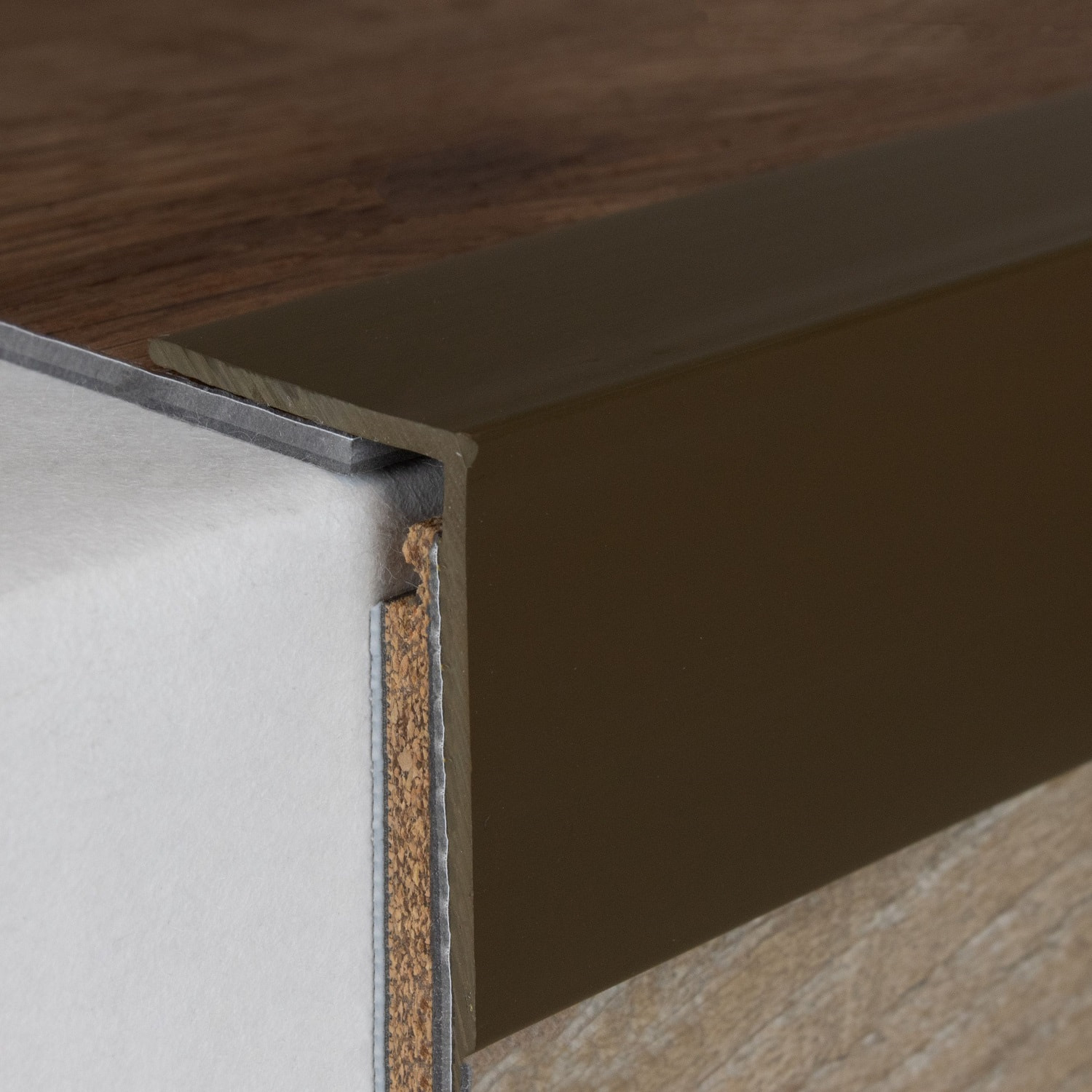 Cornière PVC pour marchettes escalier cornière en PVC | 35 mm largeur | PVC | type 246