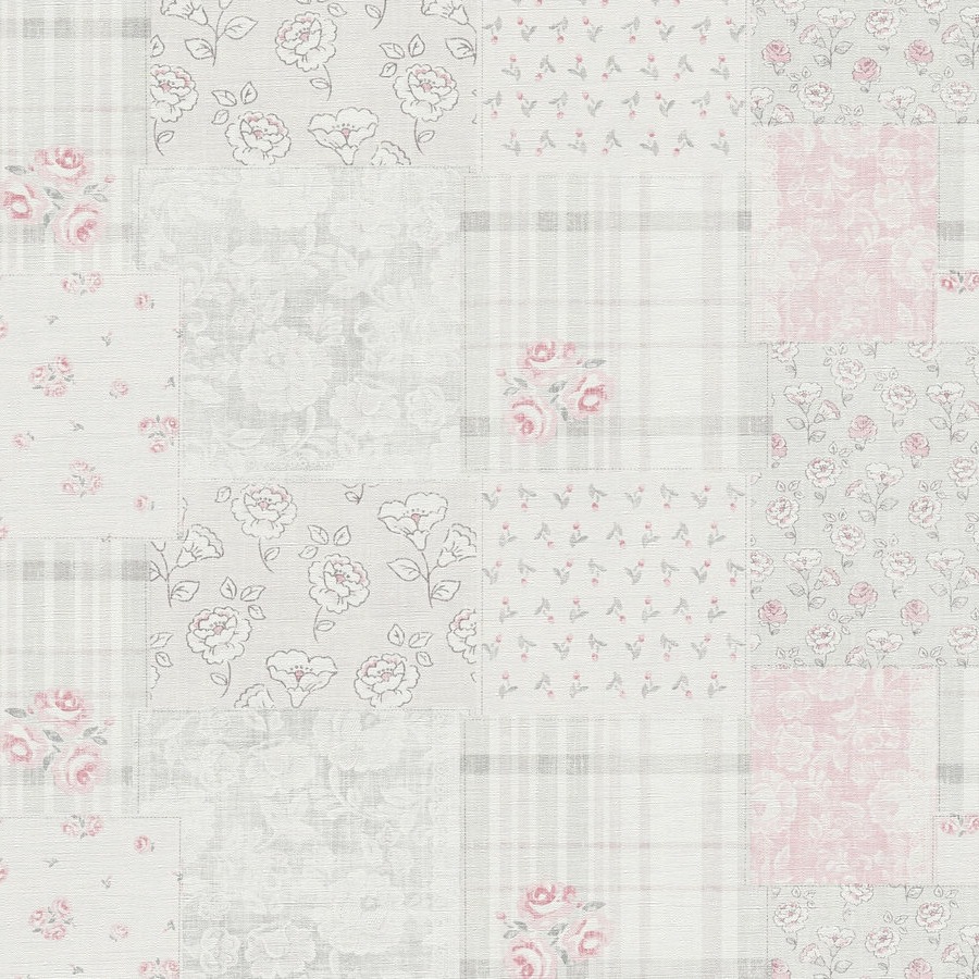 A.S. Creation | Maison Charme | 390663 | Papier Peint Intissé | Floraux | 10.05 x 0.53 m | Gris