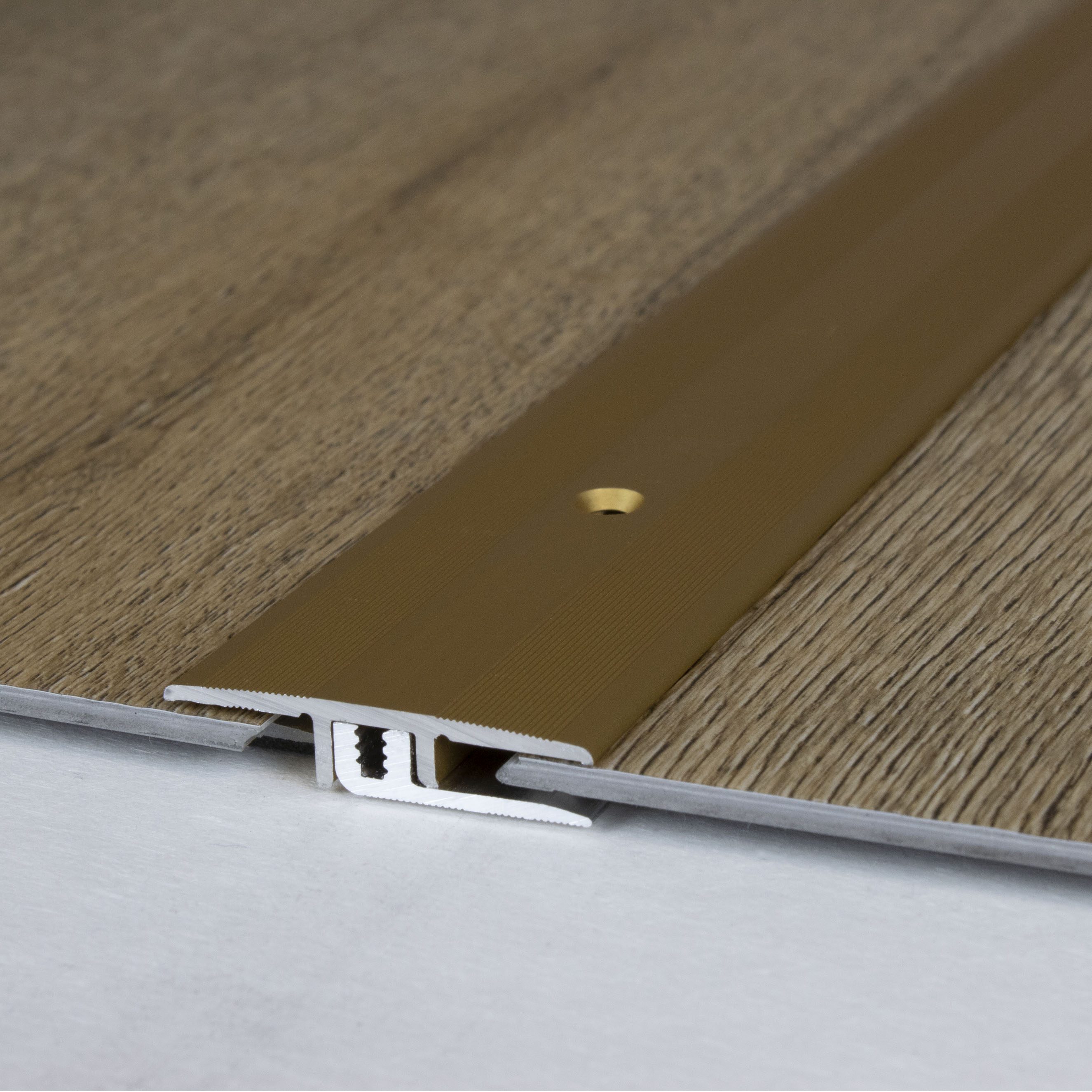 Barre de seuil sol stratifié | hauteur 5 - 9 mm | aluminium anodisé