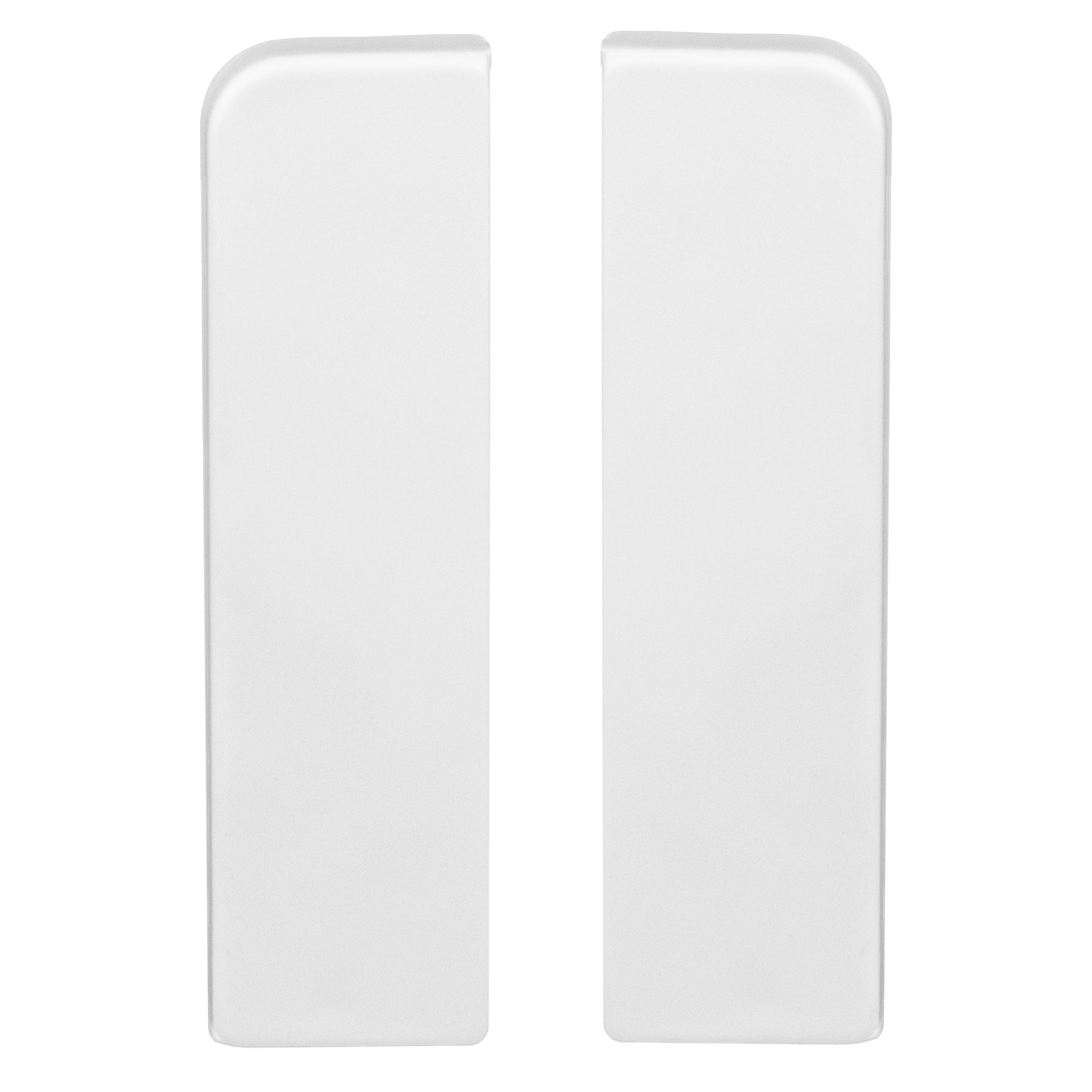 Neuhofer | Embouts pour plinthes MDF | 15 x 58 mm | Plastique | 2 pièces | Blanc