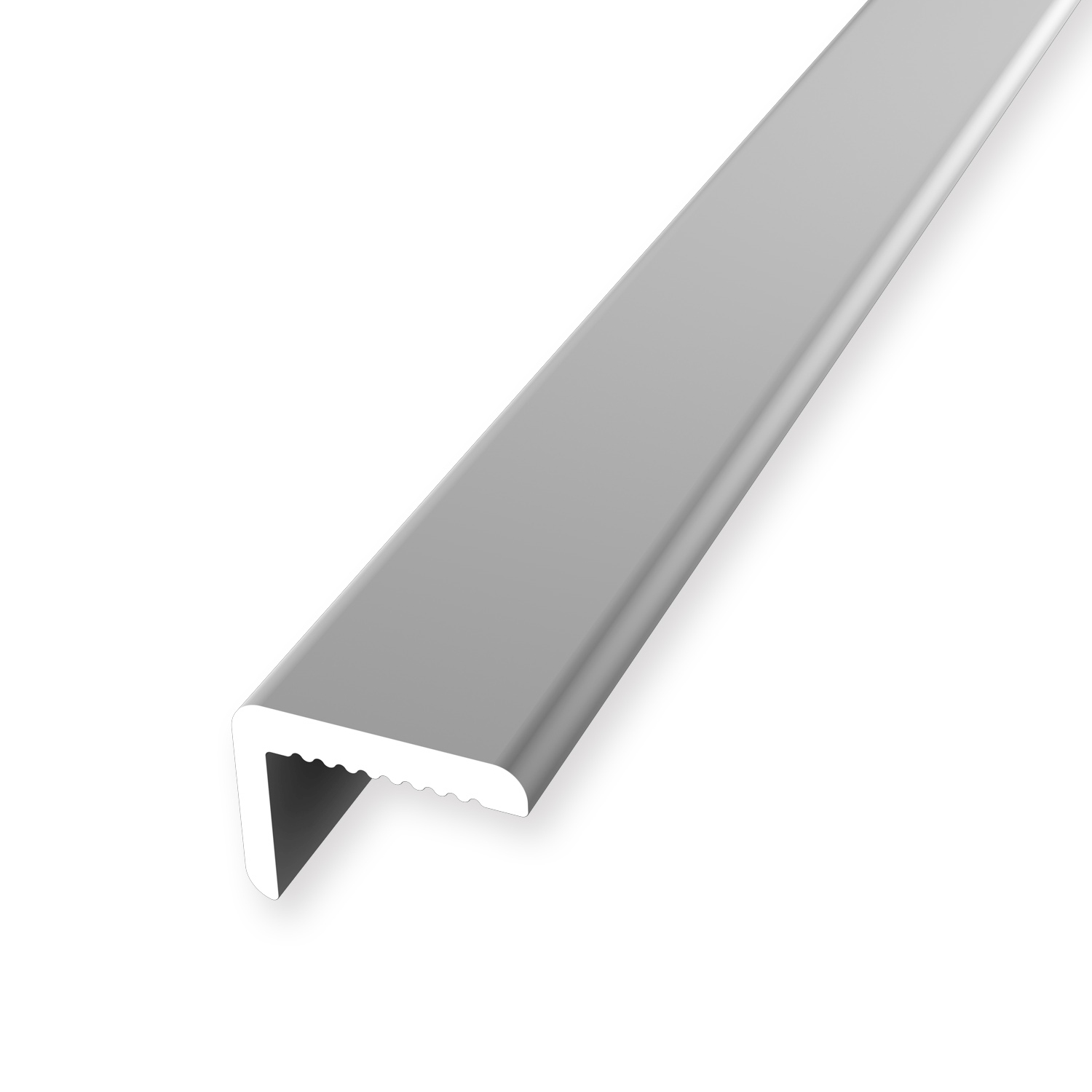 Nez de marche 7 x 9.2 x 2550 mm Aluminium Cornière Lisse Non percé Différentes couleurs Küberit