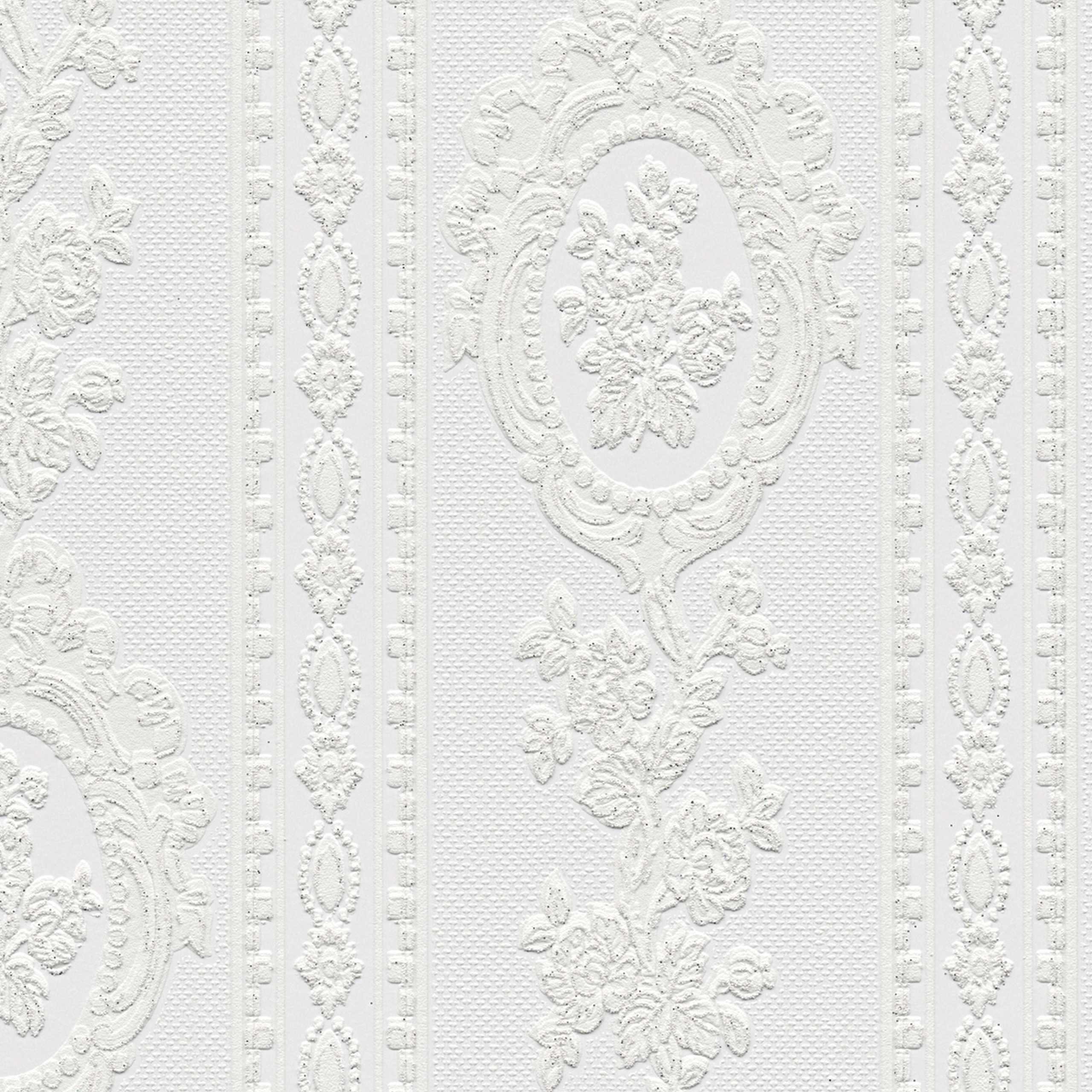 A.S. Creation Profi | 186140 | papier peint à rayures papier | 0.53 m x 10.05 m | blanc