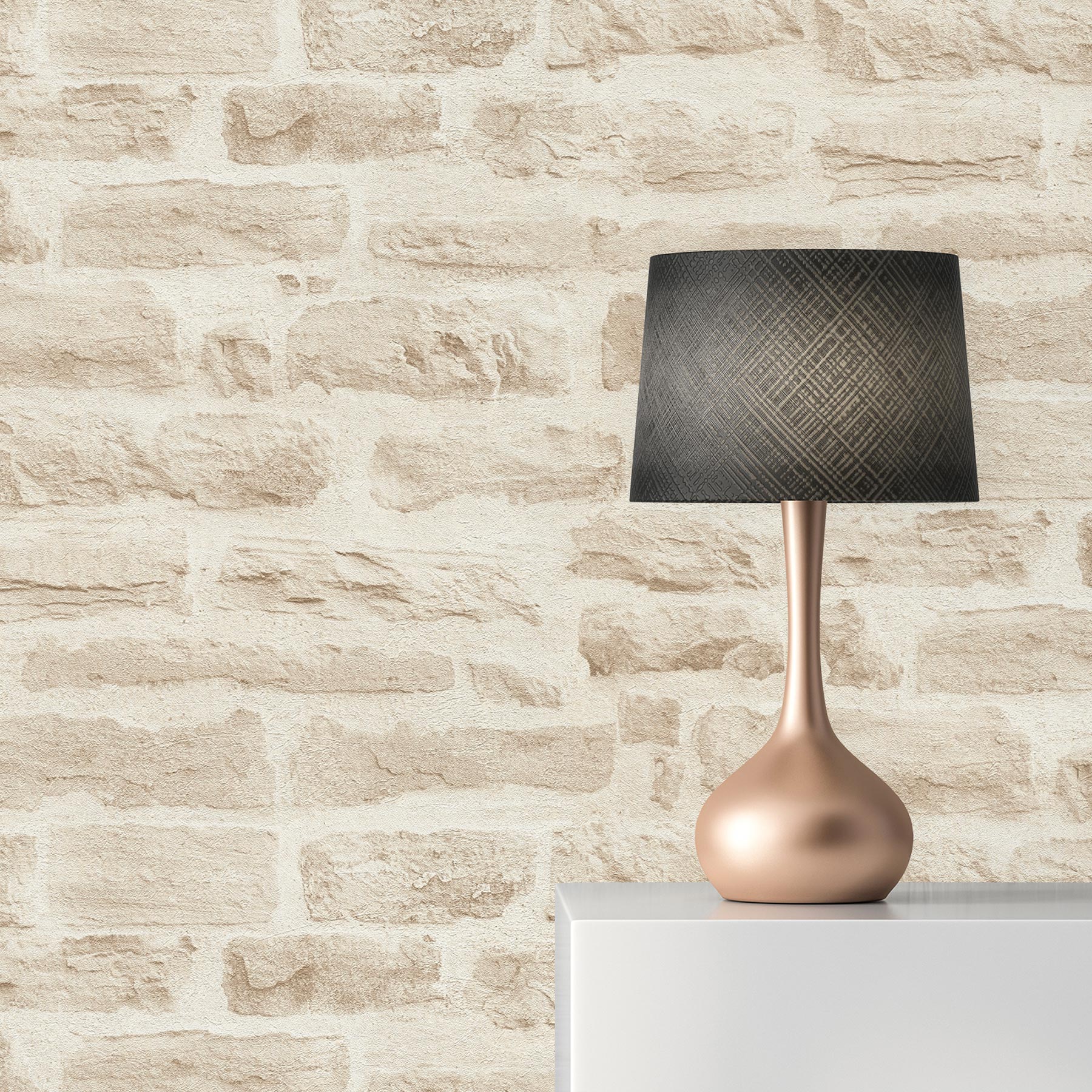 Tapete Stein Dino M1-No.2592 | Vliestapete | Beige | Creme | Steinoptik | Steinwand