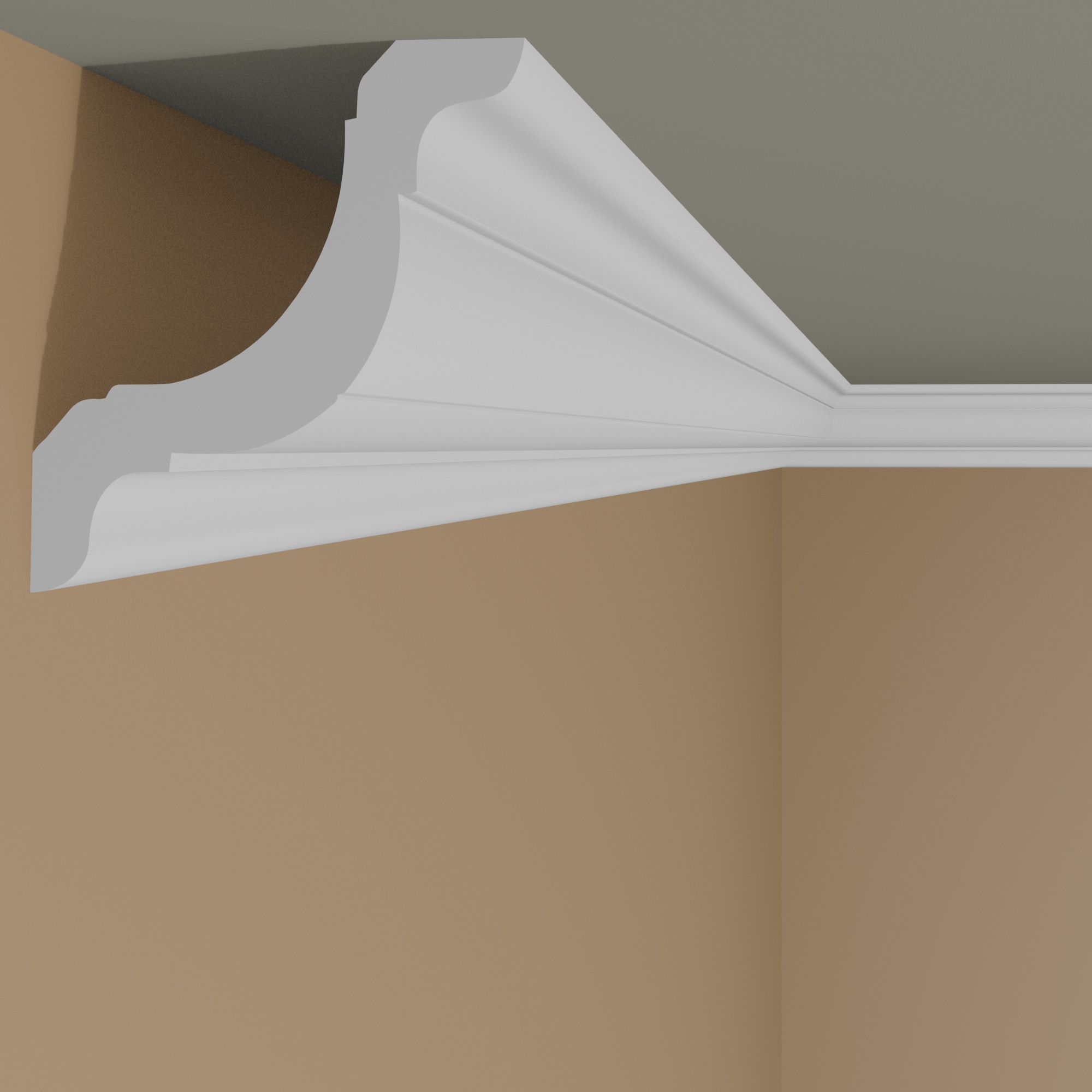 Moulure de plafond élégante | 61 x 59 mm | polystyrène 