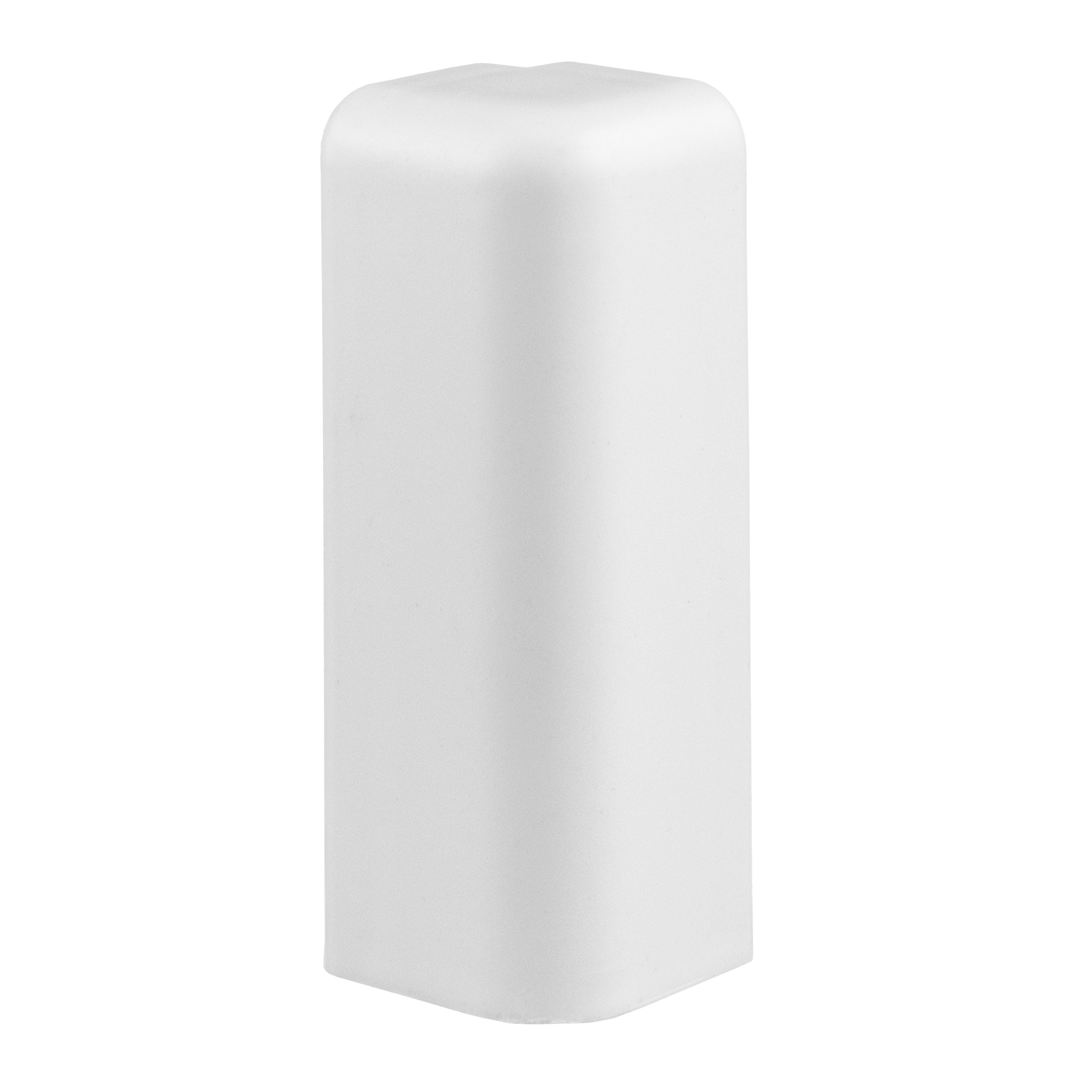 Neuhofer | Angles extérieurs pour plinthes en MDF | 15 x 58 mm | Plastique | 2 pièces | Blanc