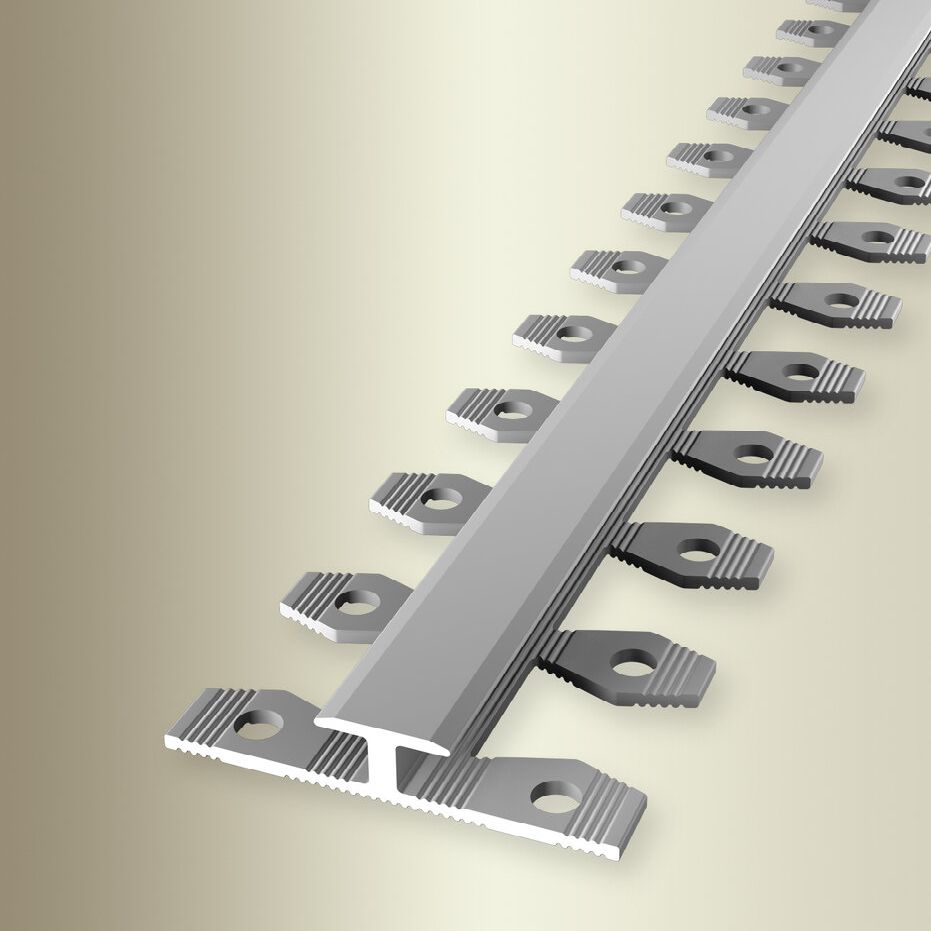 PROVISTON | Profil d'arrêt | Largeur:34 mm | Hauteur:4.5 mm | Longueur:2700 mm | Alu anodisé | Lisse