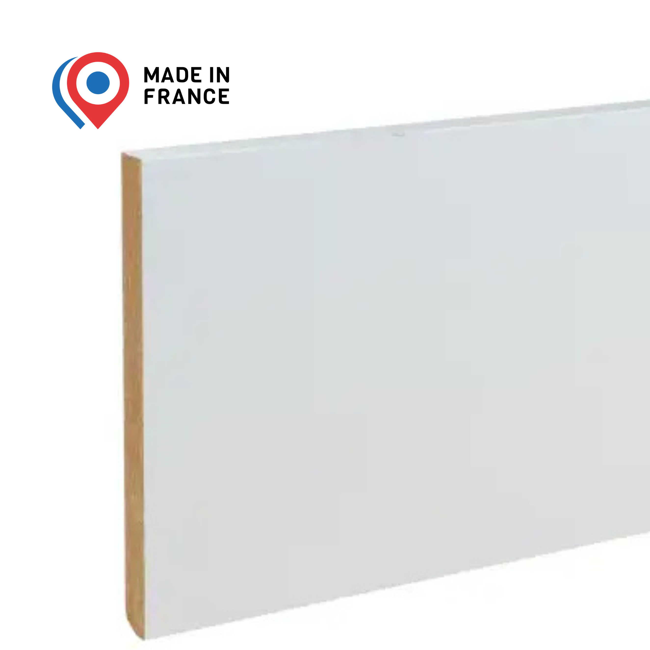 PROVISTON Plinthe 9 x 100 x 2000 mm MDF revêtu Plinthe carré lot de 5