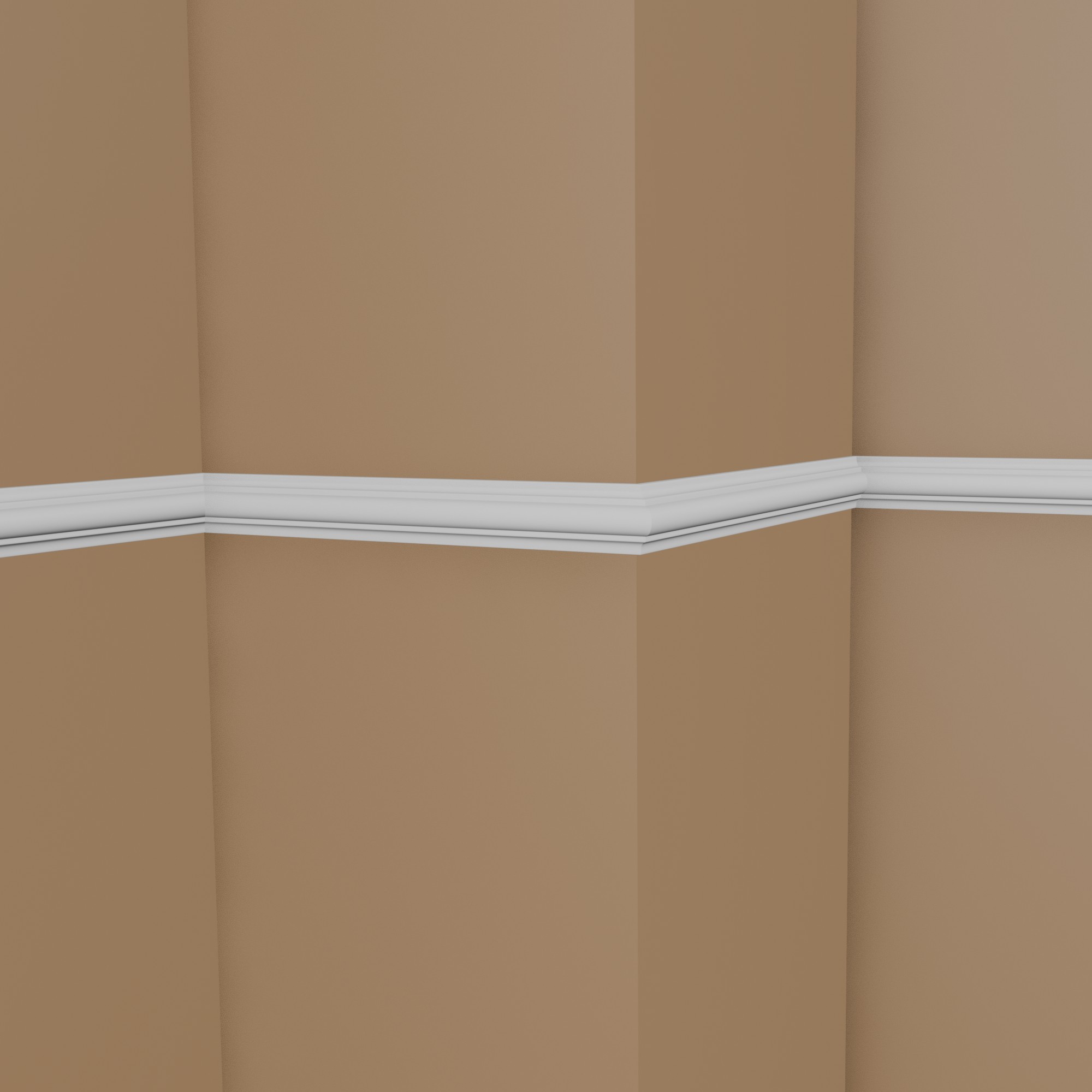 Cimaise murale minimaliste NMC ARSTYL Z10 20 x 40 mm polyuréthane résistant à l'impact blanc