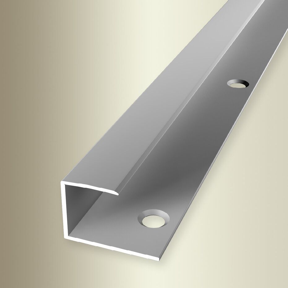 PROVISTON | Profil d'arrêt | Largeur:23 mm | Longueur:2700 mm | Alu anodisé | Lisse | Percé