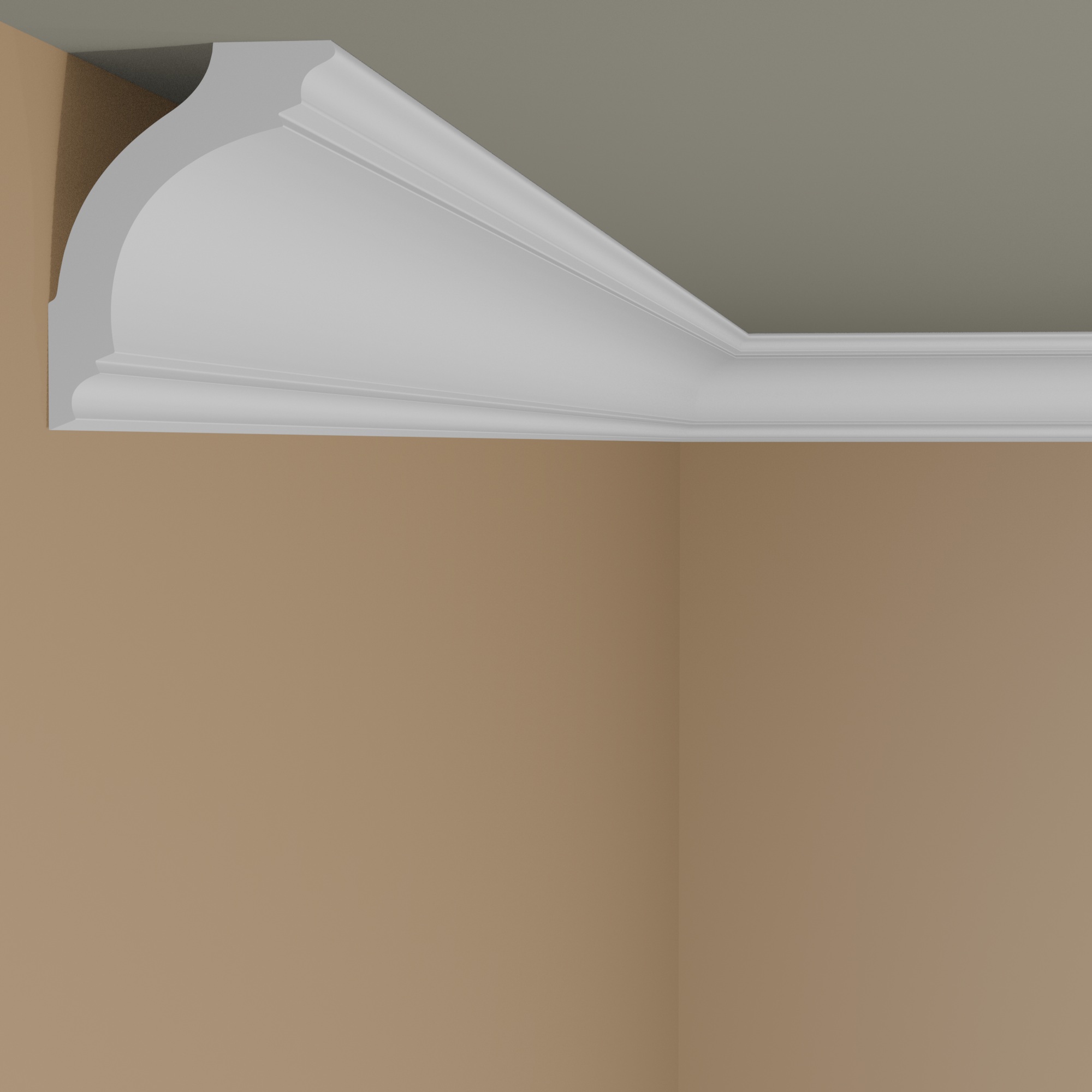 Moulure LED magnifique NMC ARSTYL Z1220 50 x 75 mm polyuréthane HD, résistant, éclairage indirect