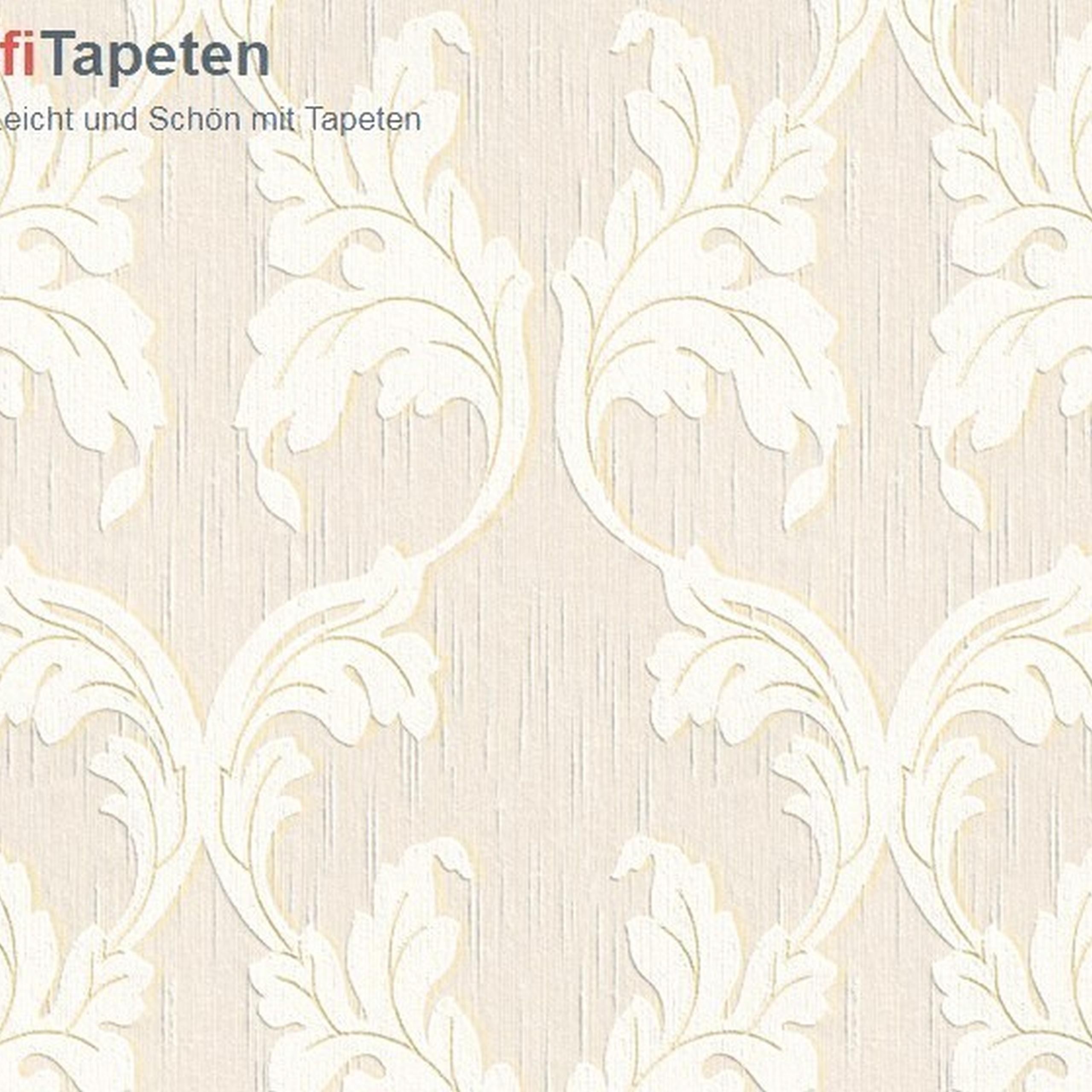 A.S. Creation Tessuto | 956287 | papier peint intissé baroque | 0.53 m x 10.05 m | beige